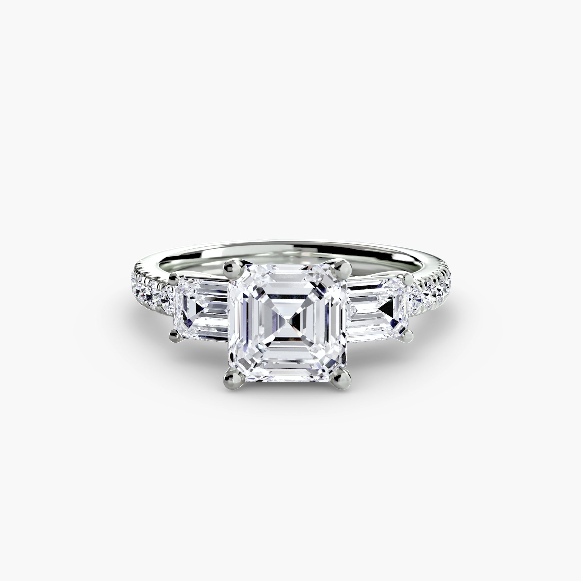 Pavé Trilogy Ring