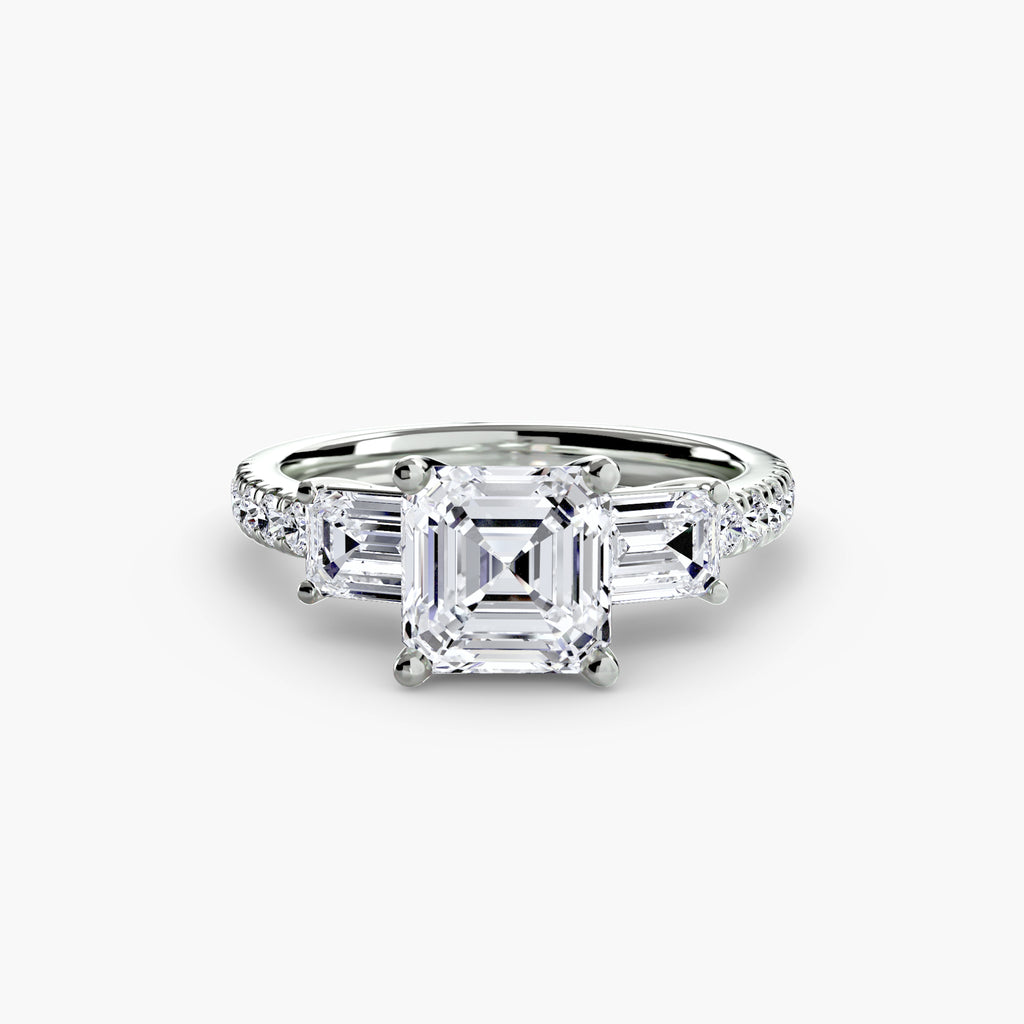 Pavé Trilogy Ring