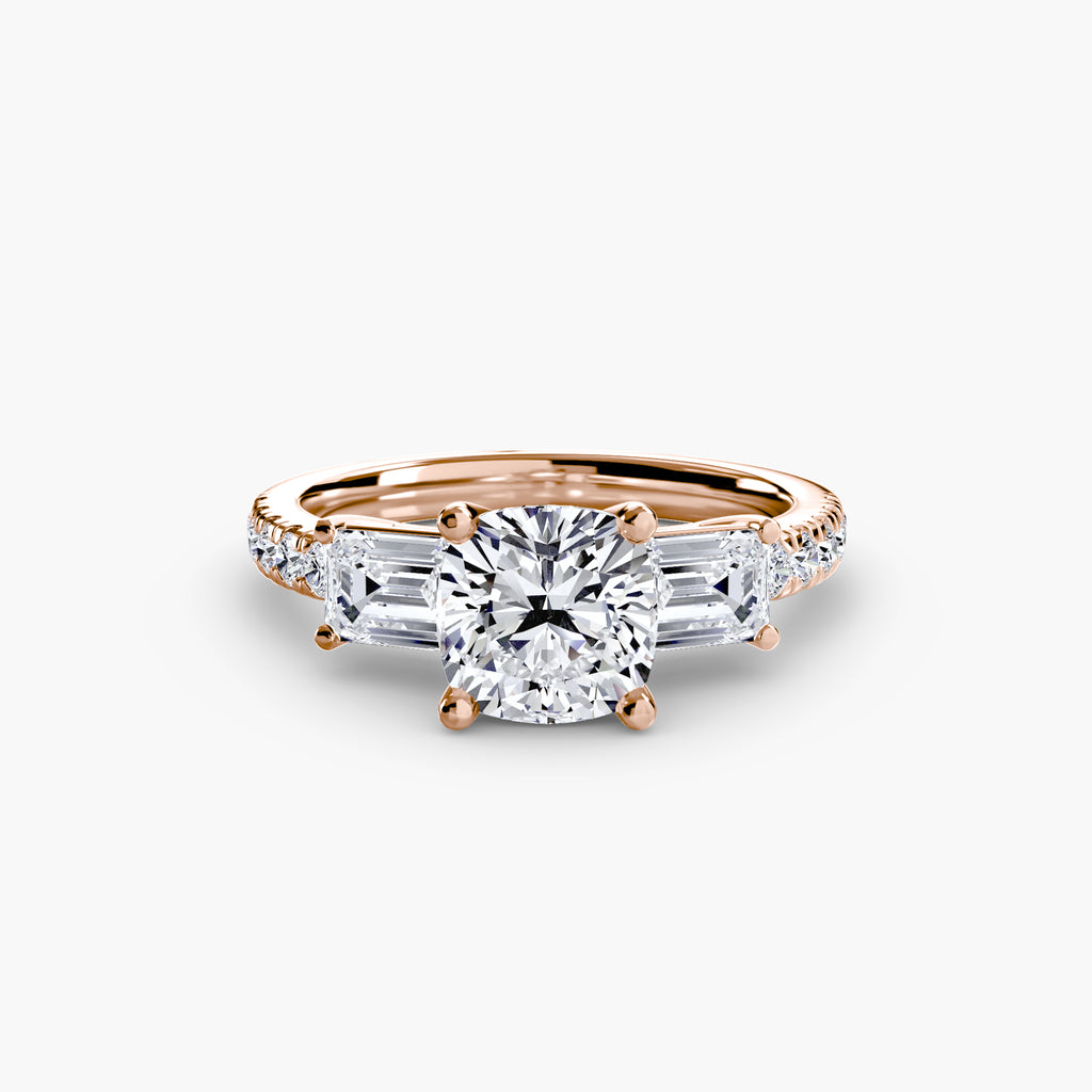 Pavé Trilogy Ring
