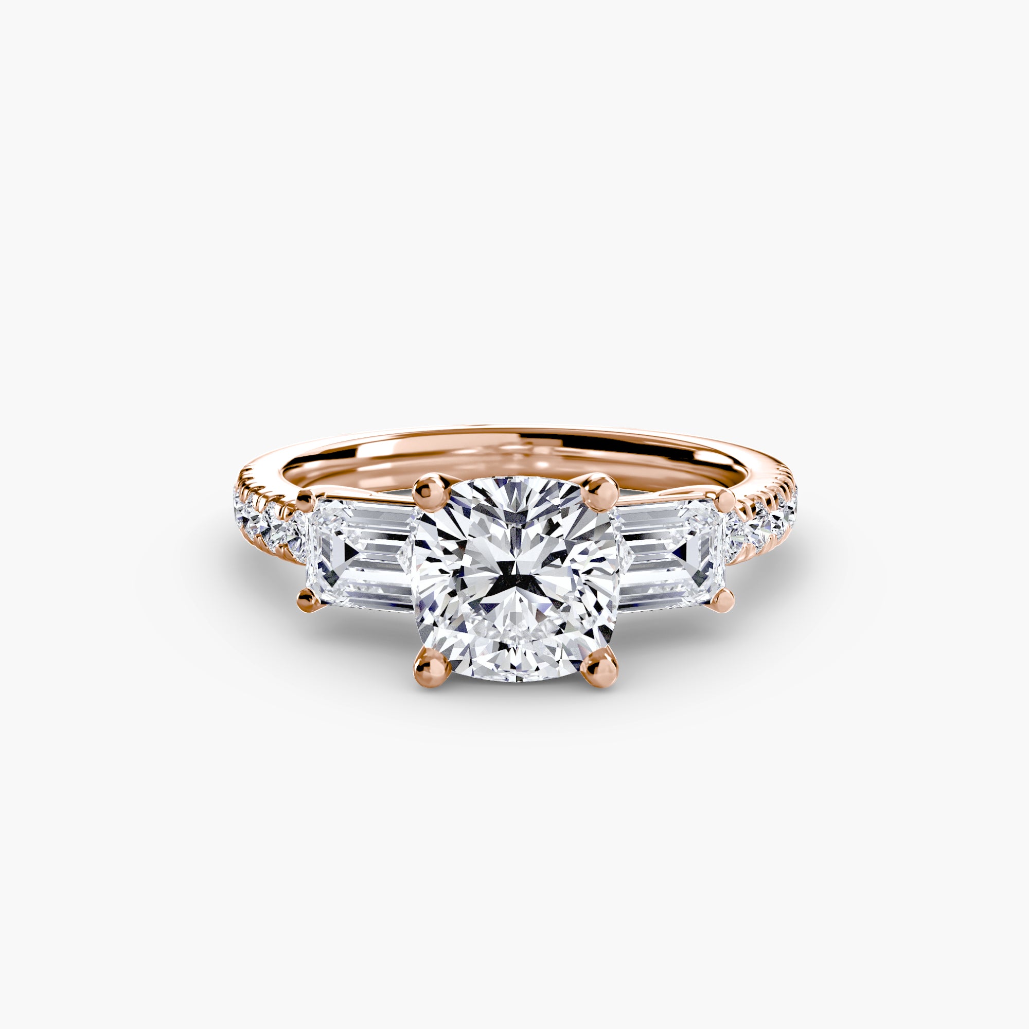 Pavé Trilogy Ring