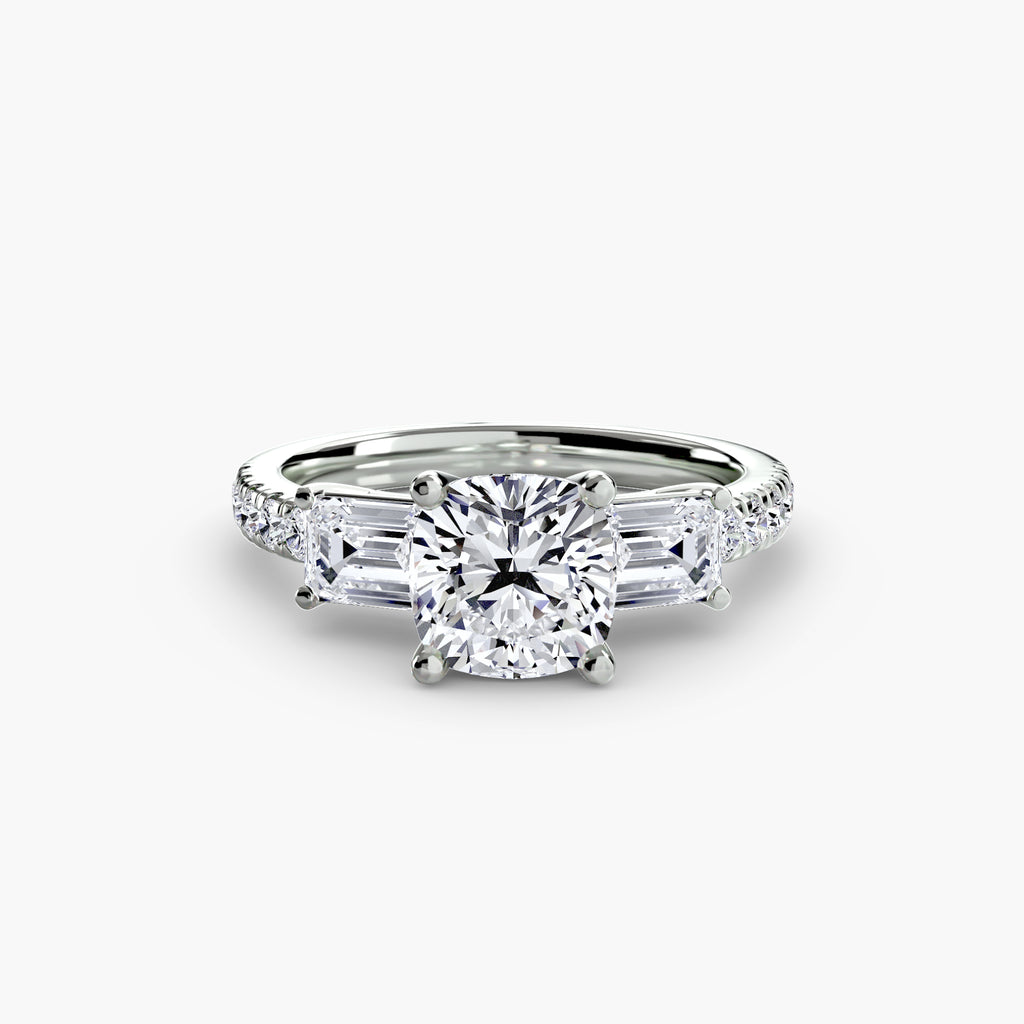 Pavé Trilogy Ring