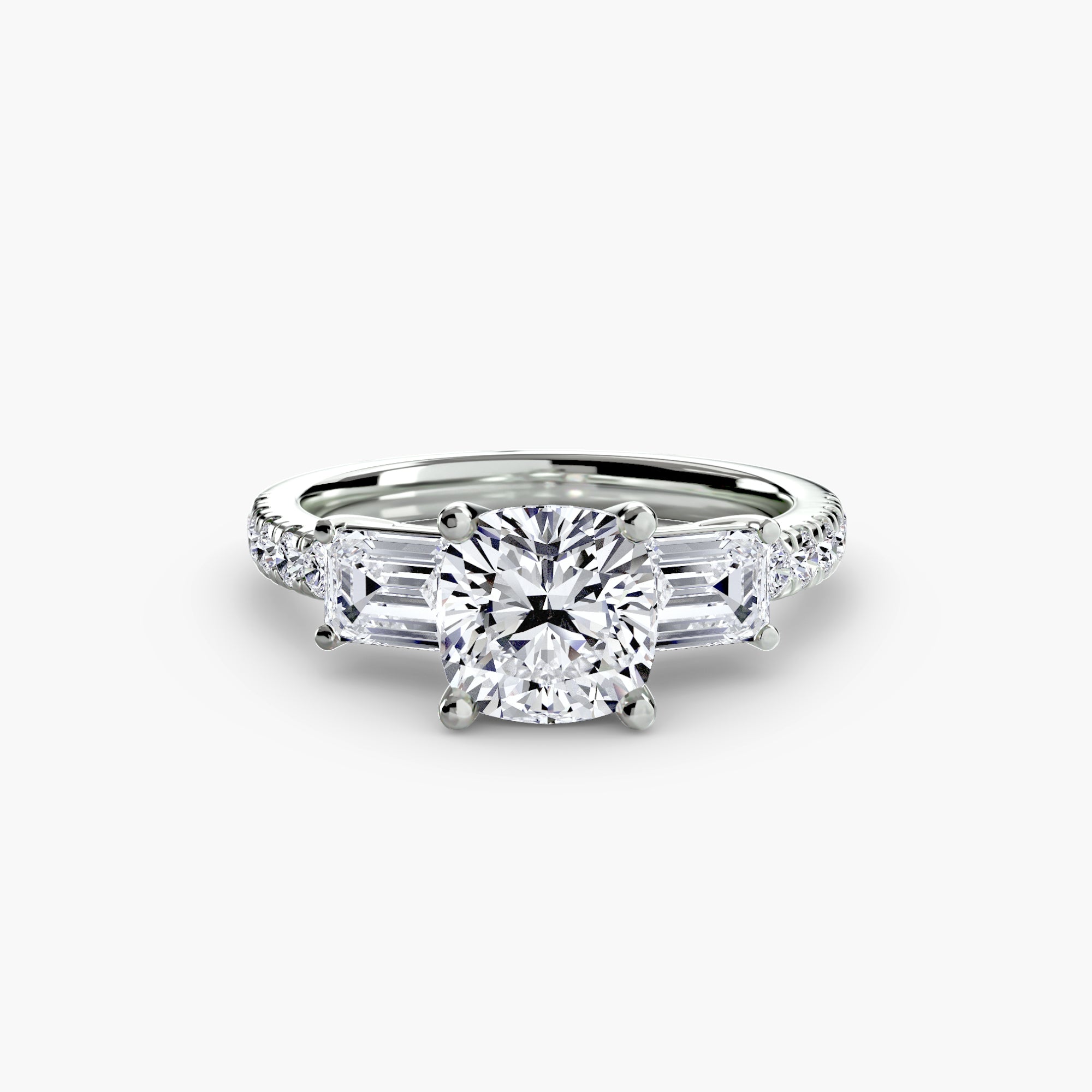 Pavé Trilogy Ring