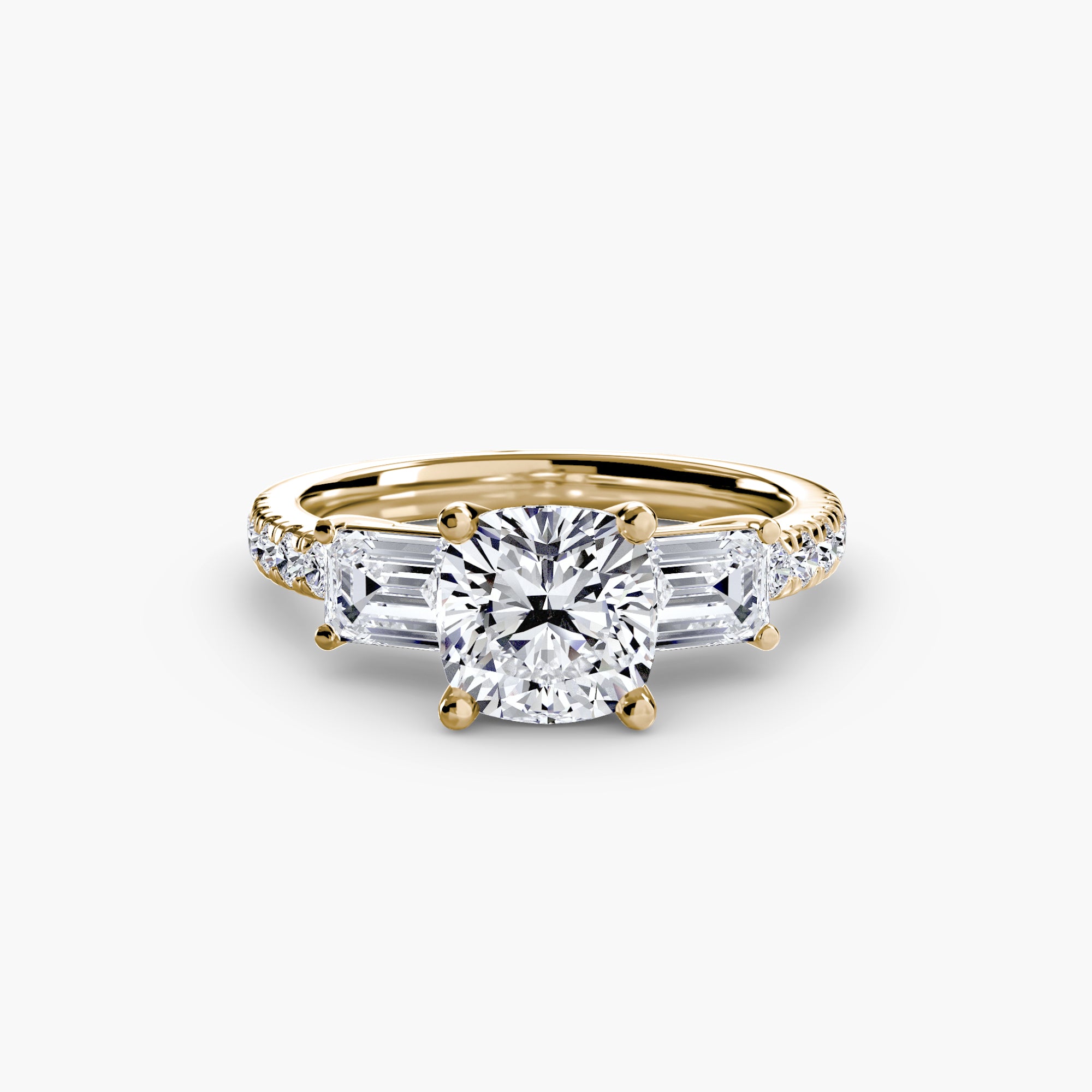 Pavé Trilogy Ring