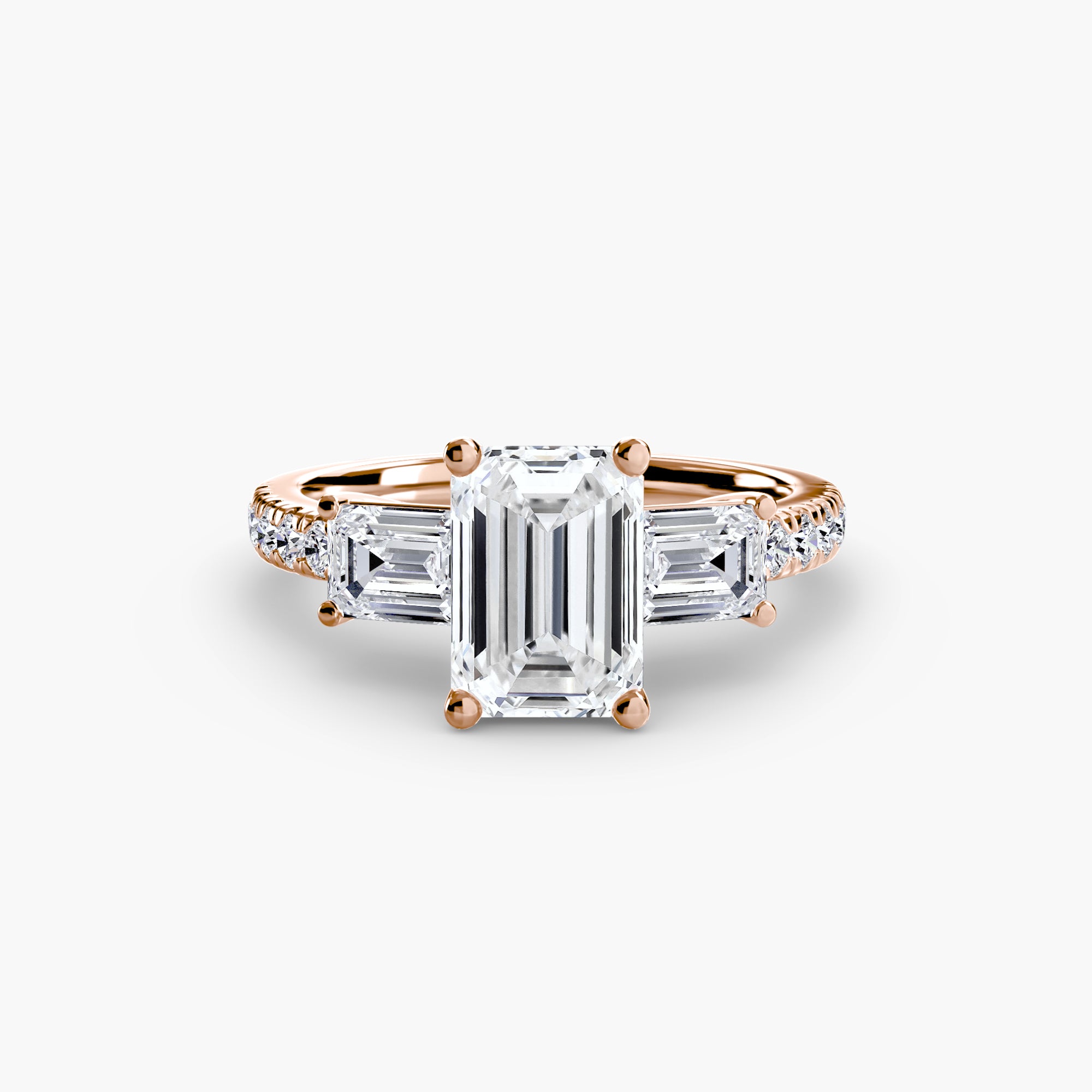 Pavé Trilogy Ring