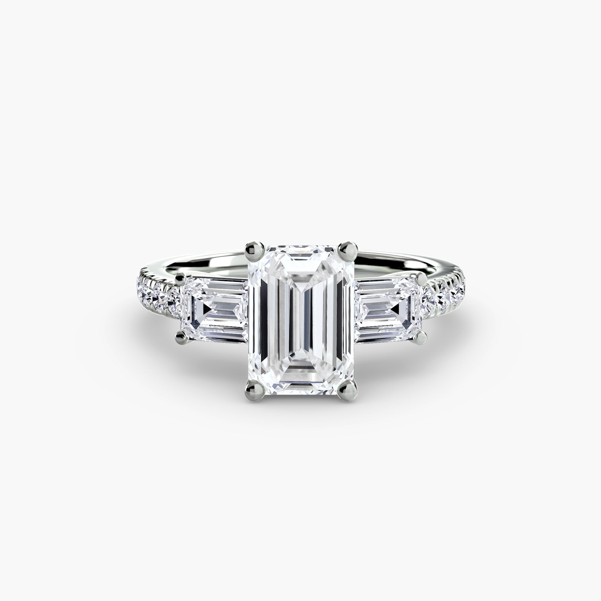 Pavé Trilogy Ring