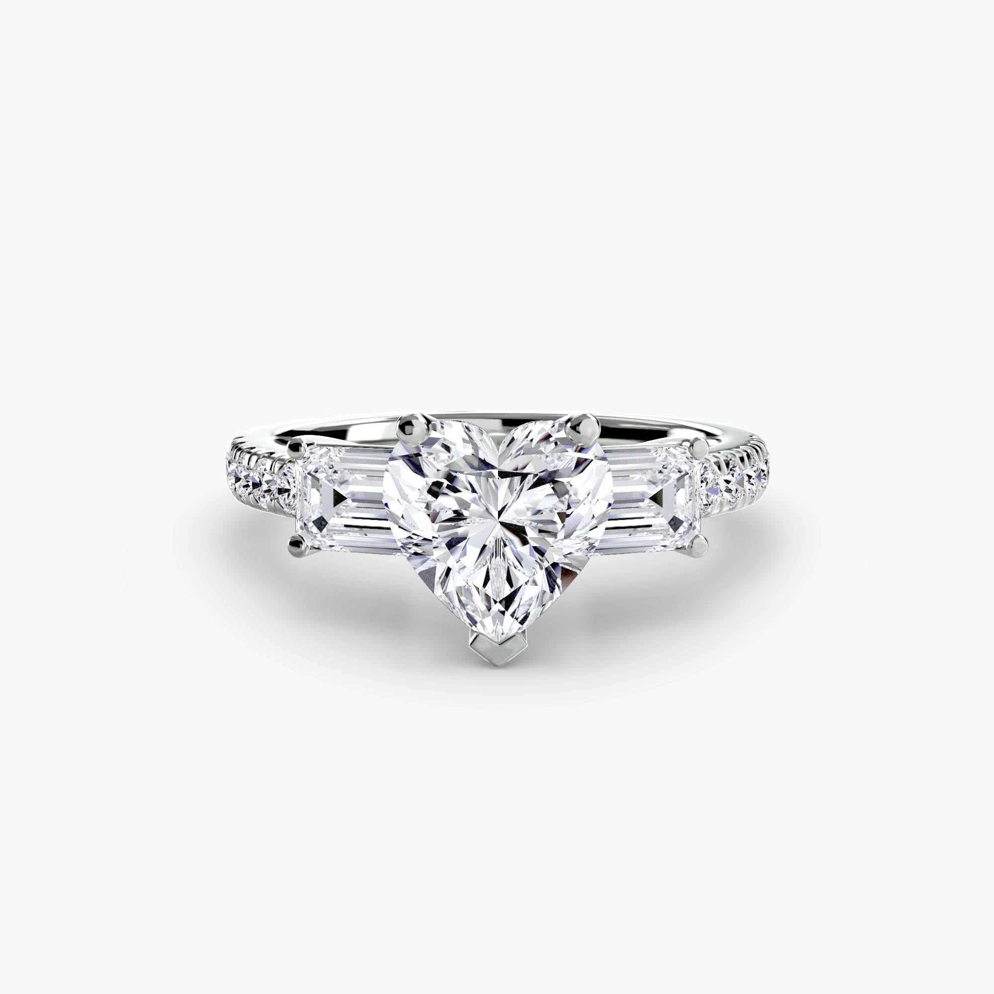 Pavé Trilogy Ring