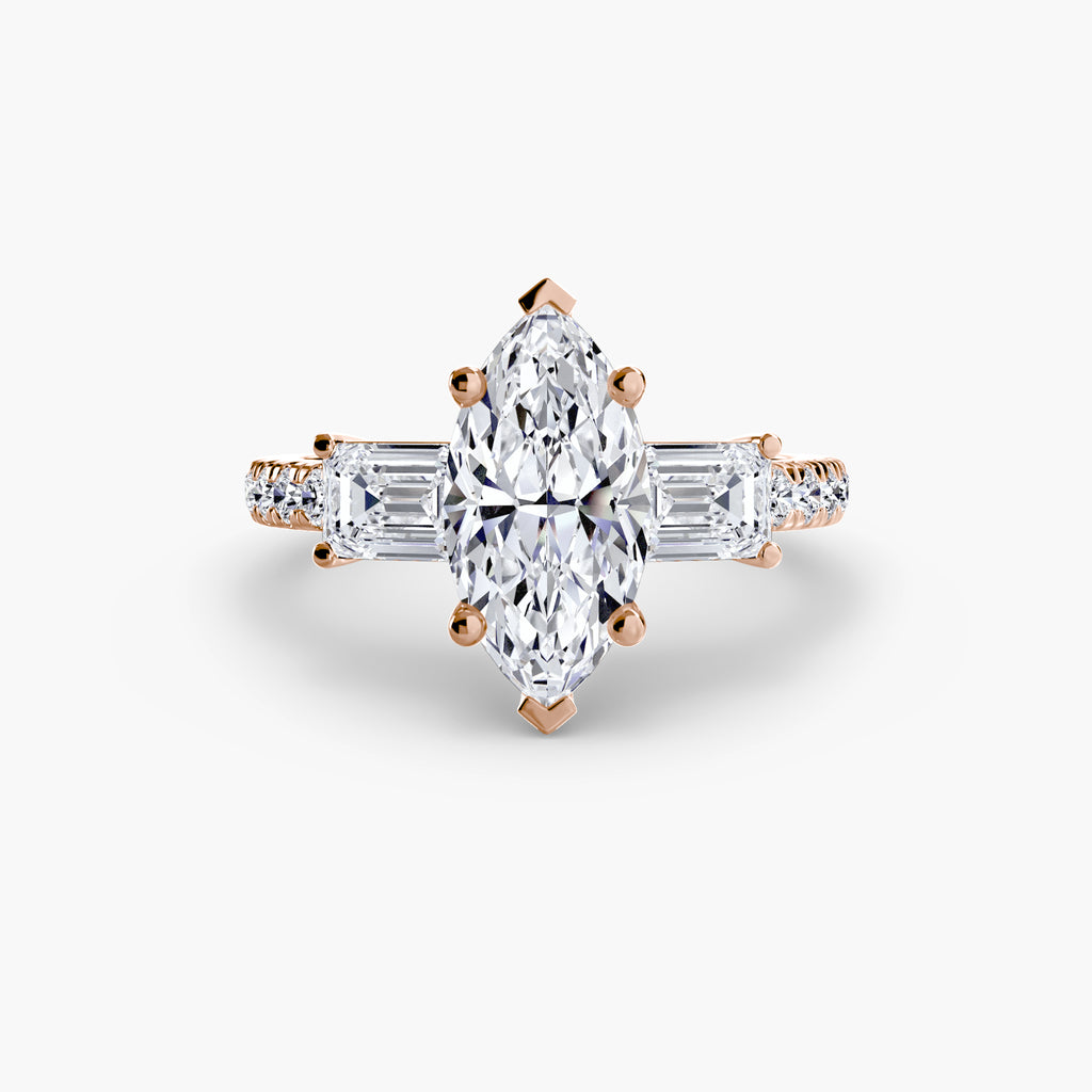 Pavé Trilogy Ring