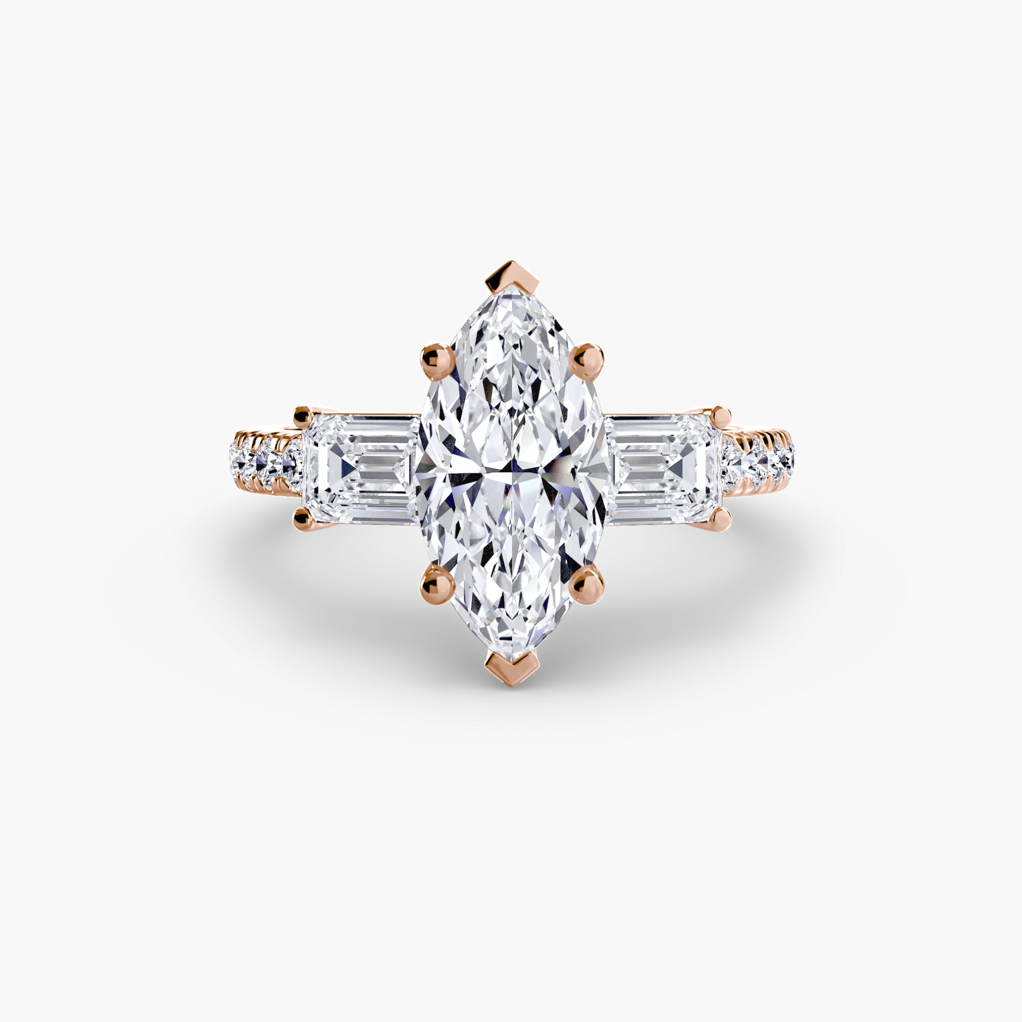Pavé Trilogy Ring