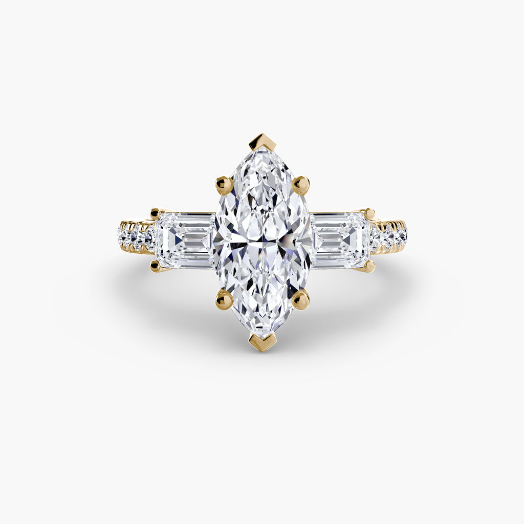 Pavé Trilogy Ring