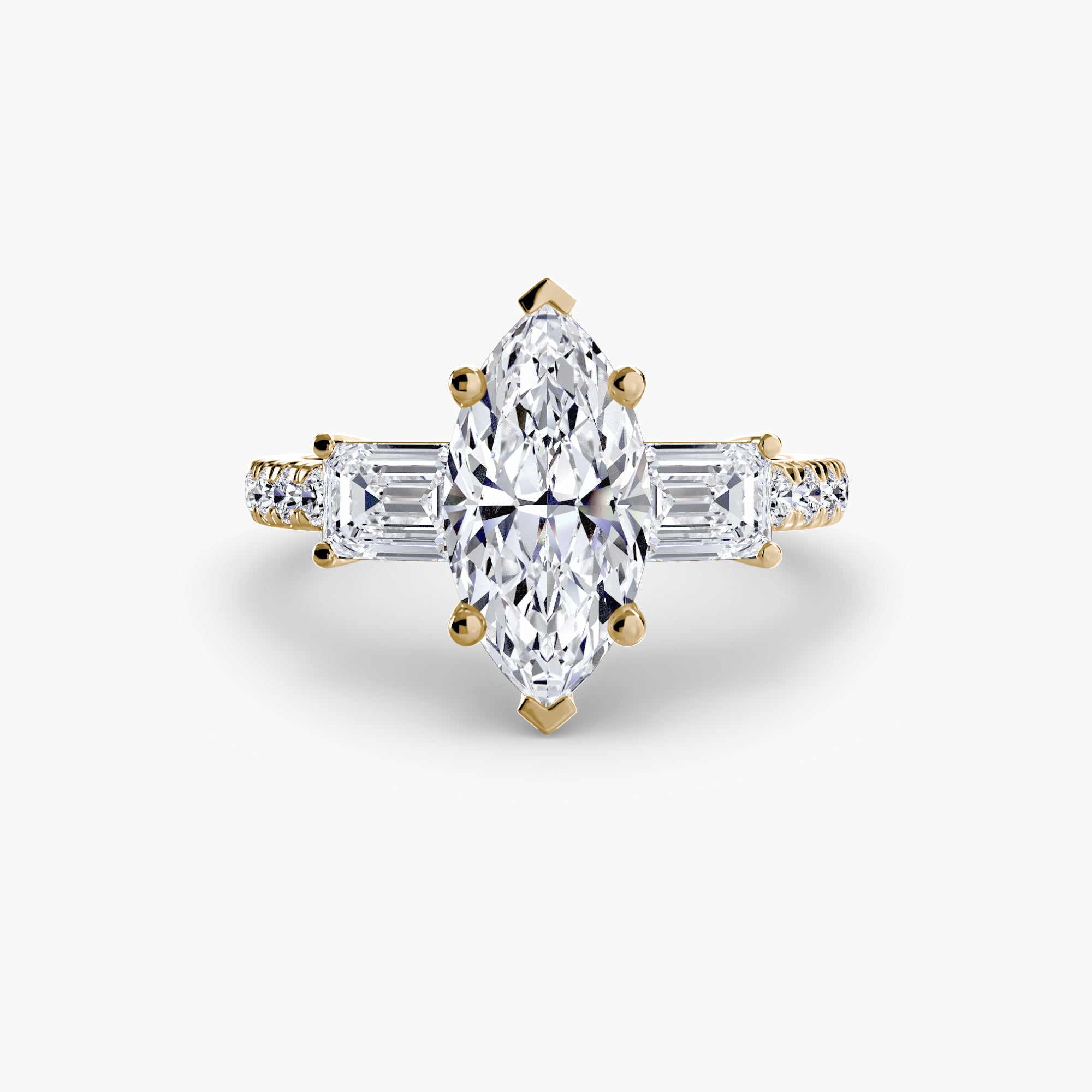 Pavé Trilogy Ring