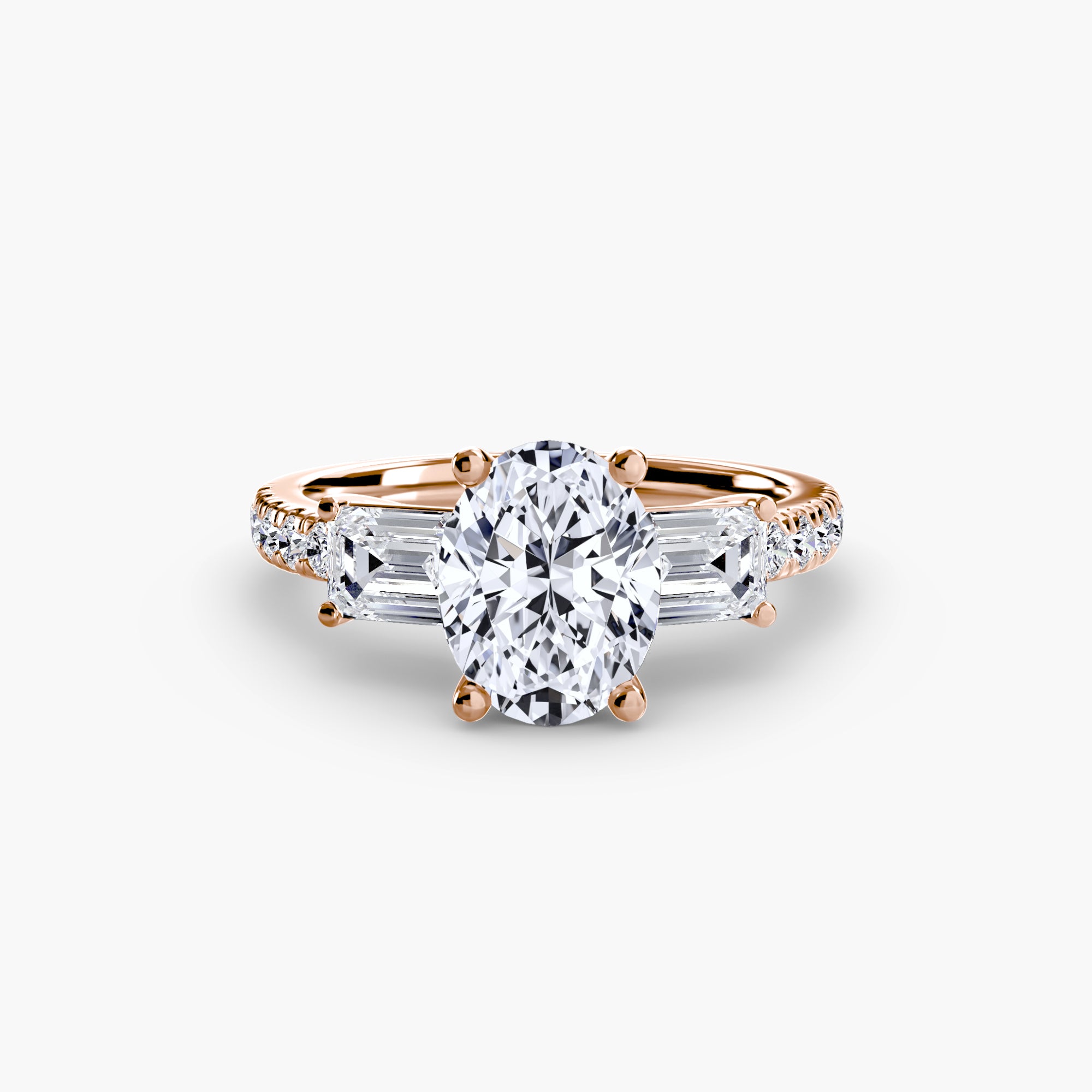 Pavé Trilogy Ring