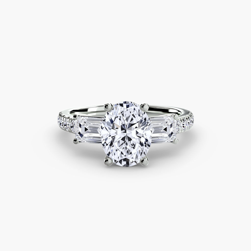 Pavé Trilogy Ring