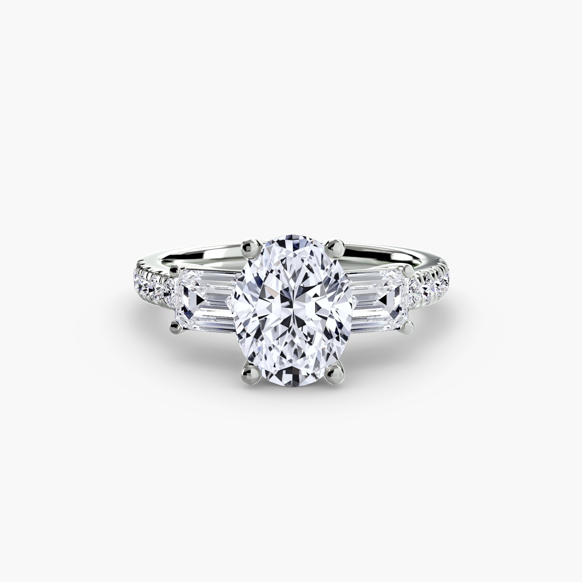Pavé Trilogy Ring