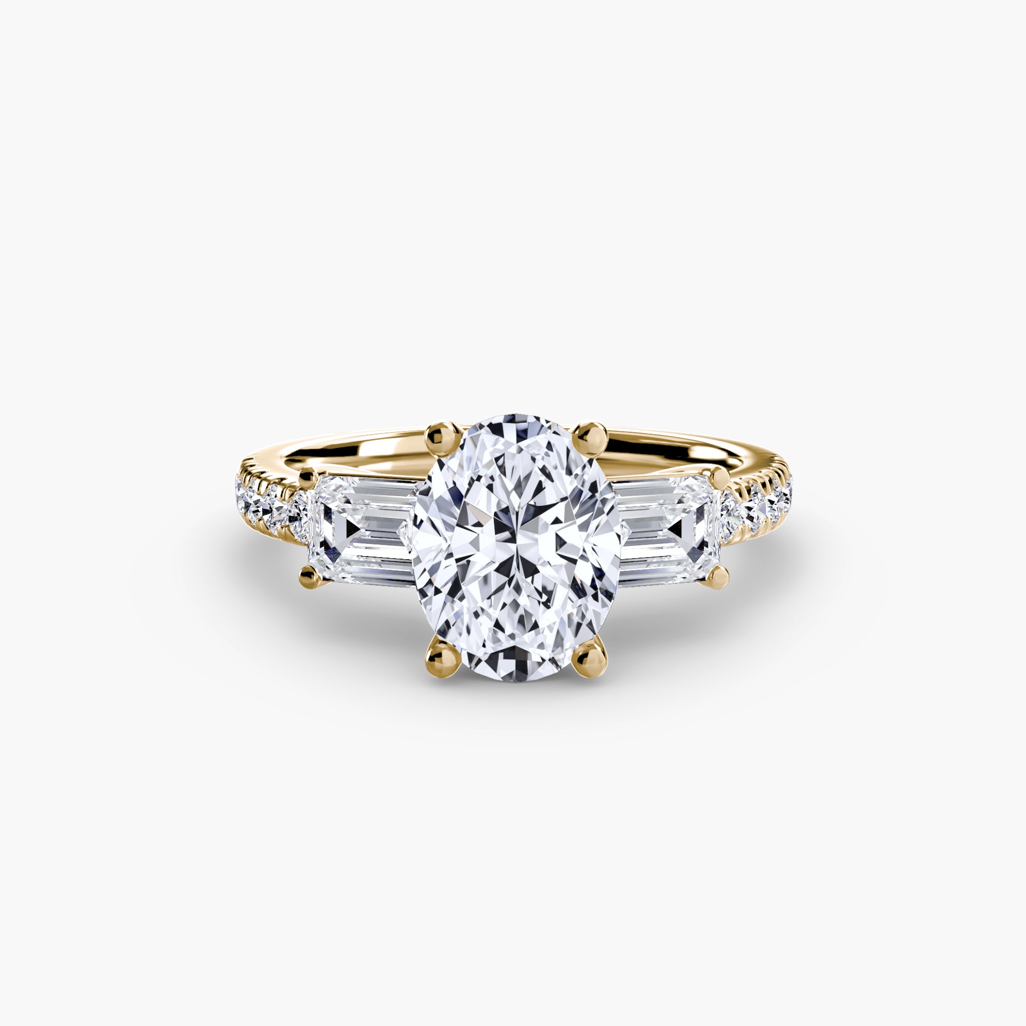 Pavé Trilogy Ring