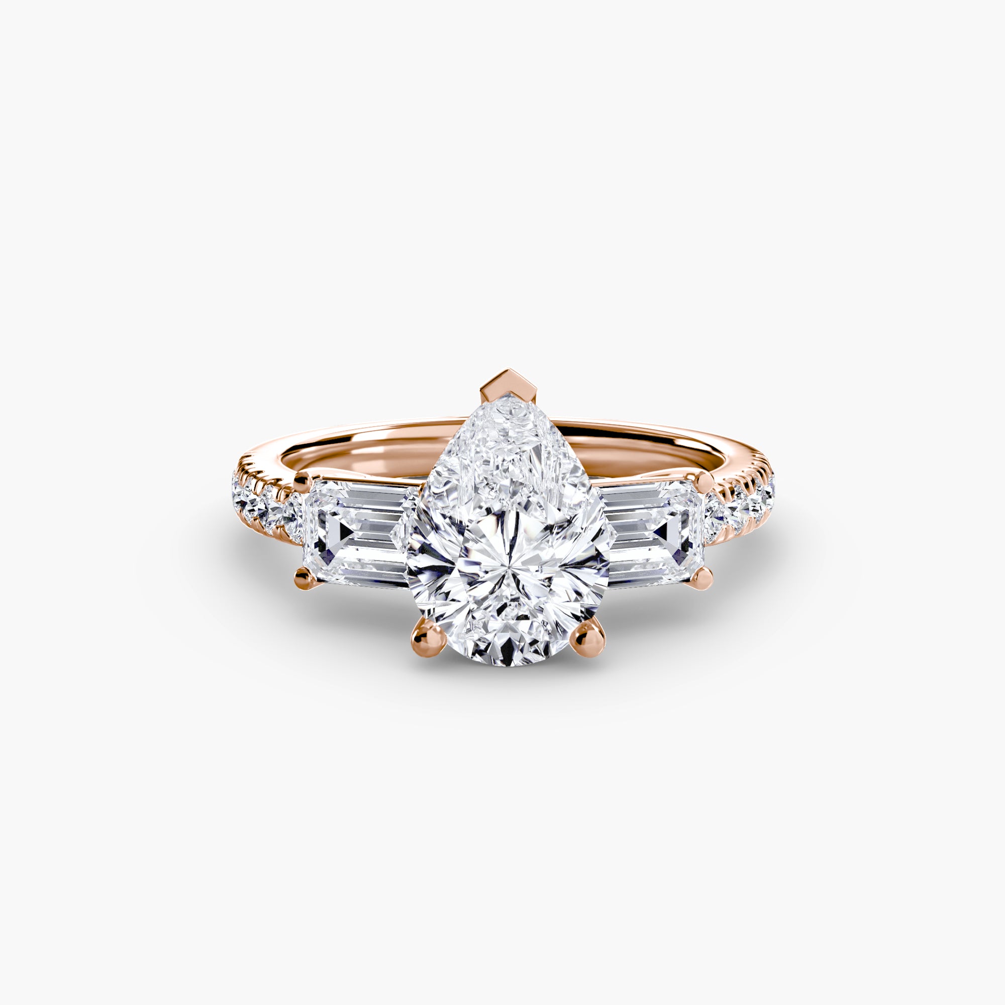 Pavé Trilogy Ring