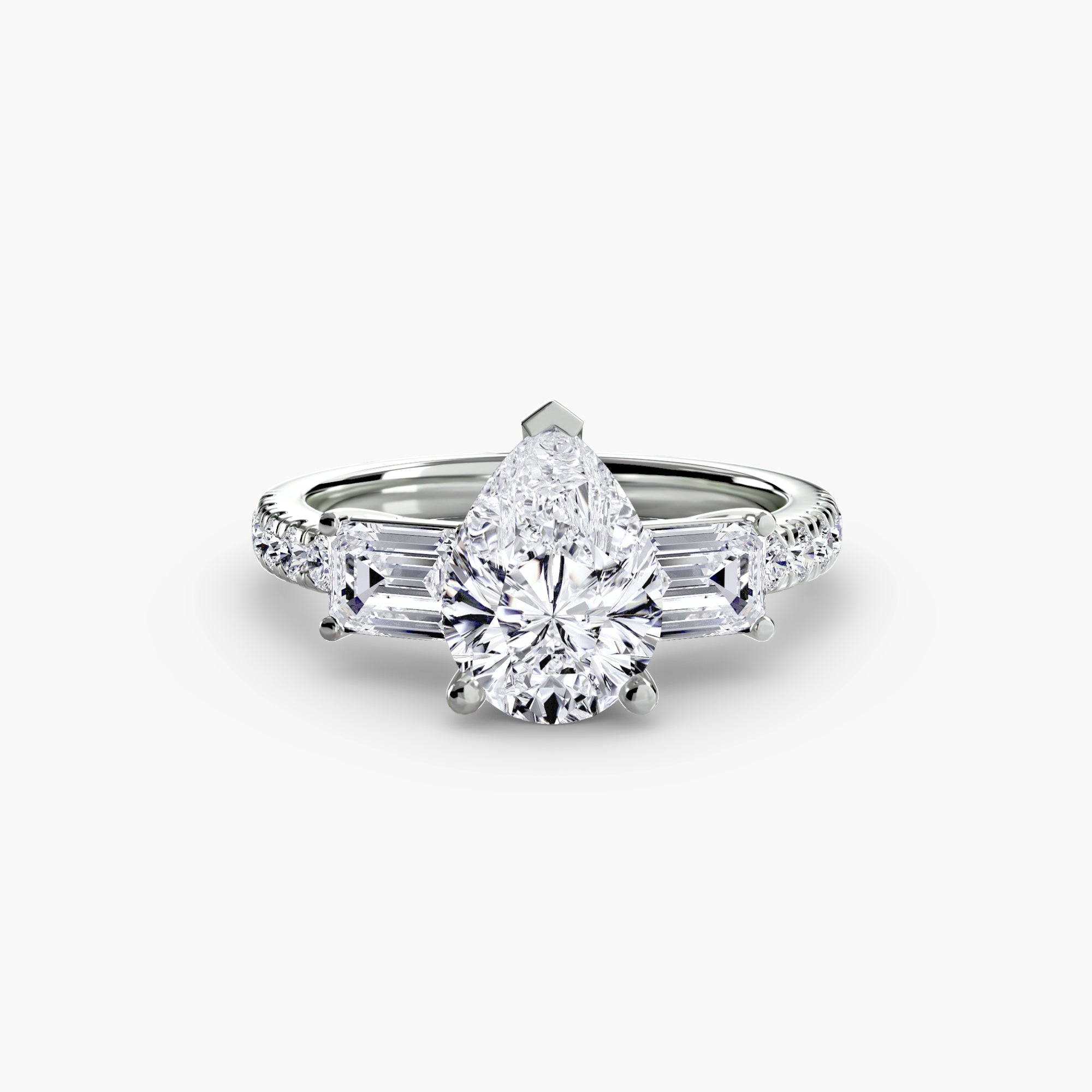 Pavé Trilogy Ring