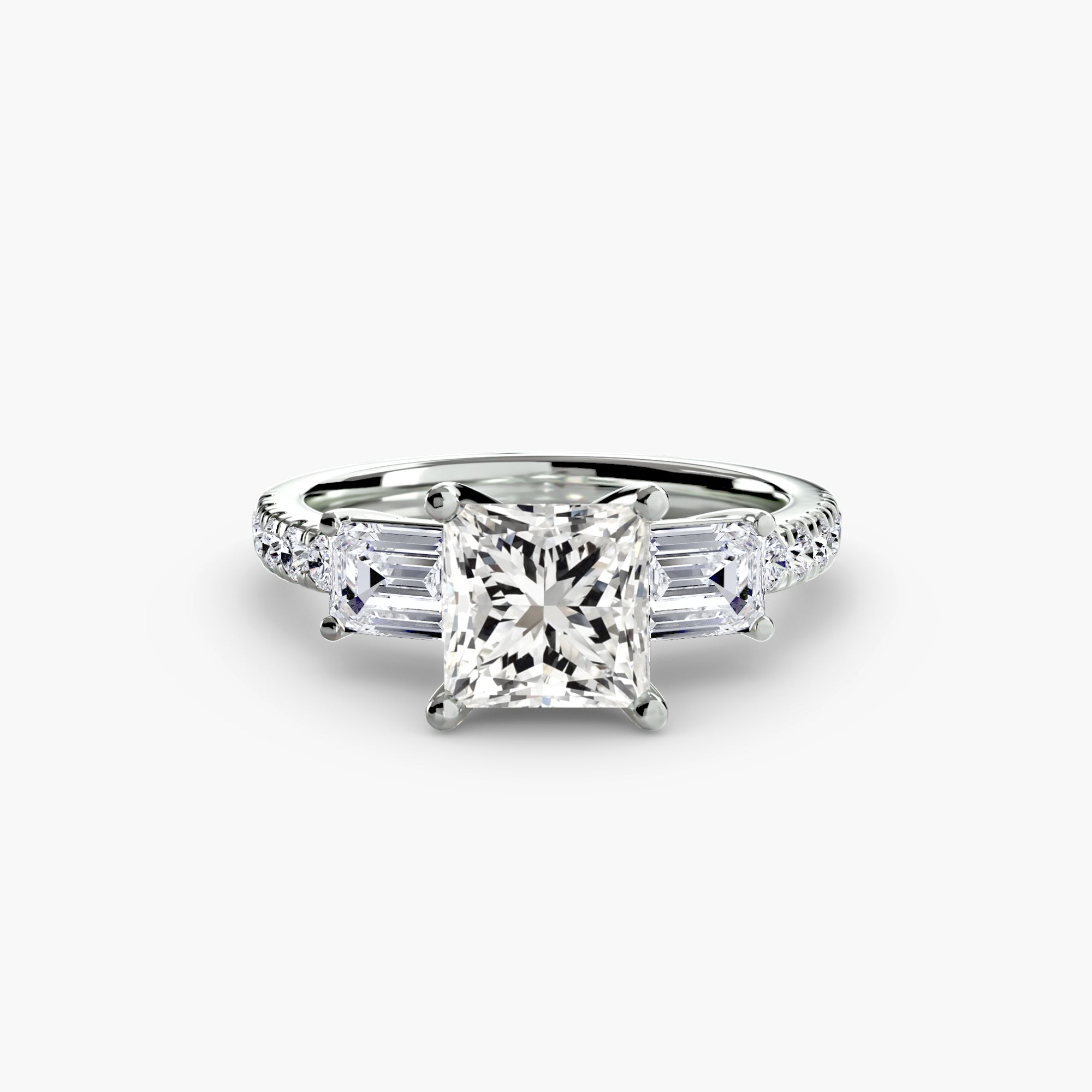 Pavé Trilogy Ring