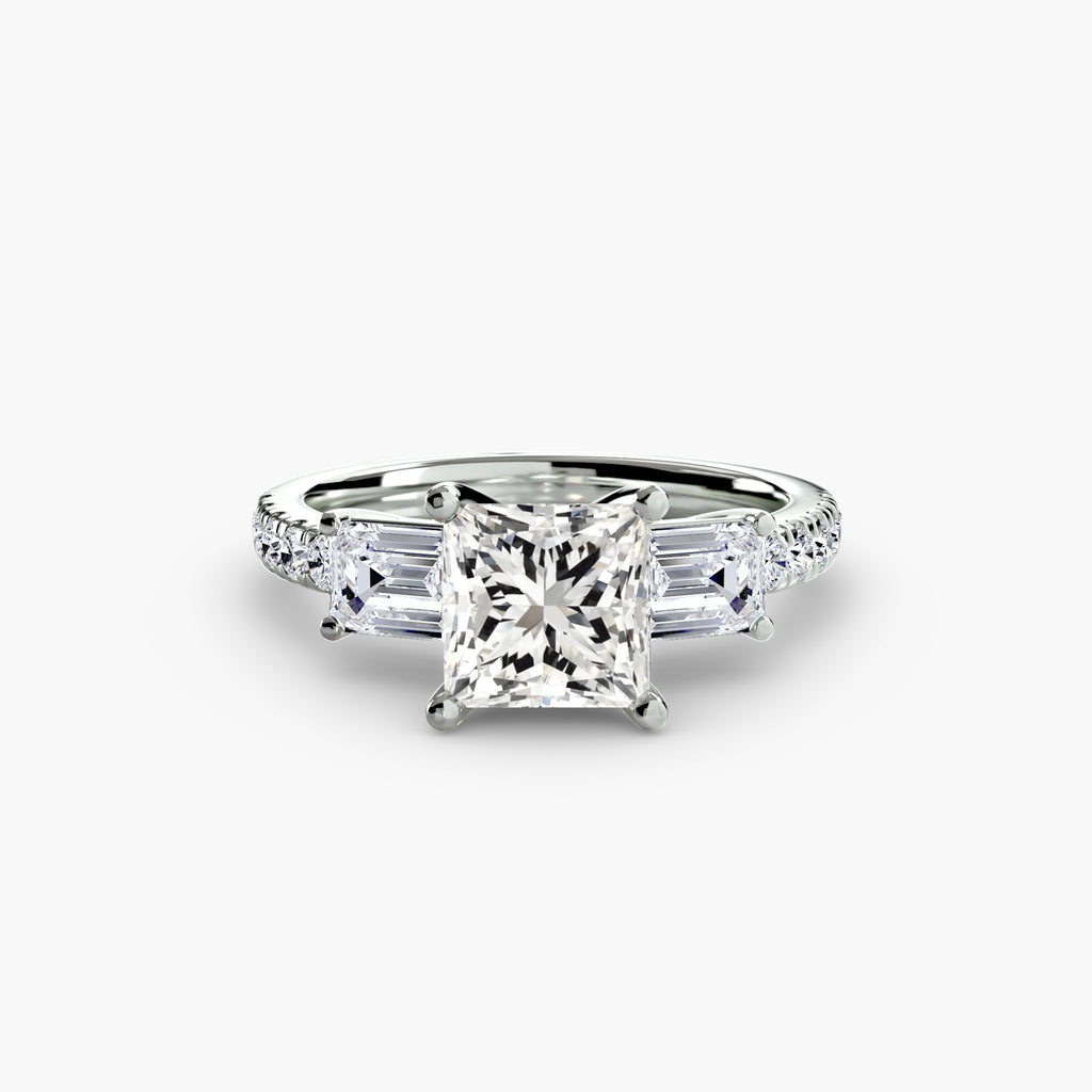 Pavé Trilogy Ring