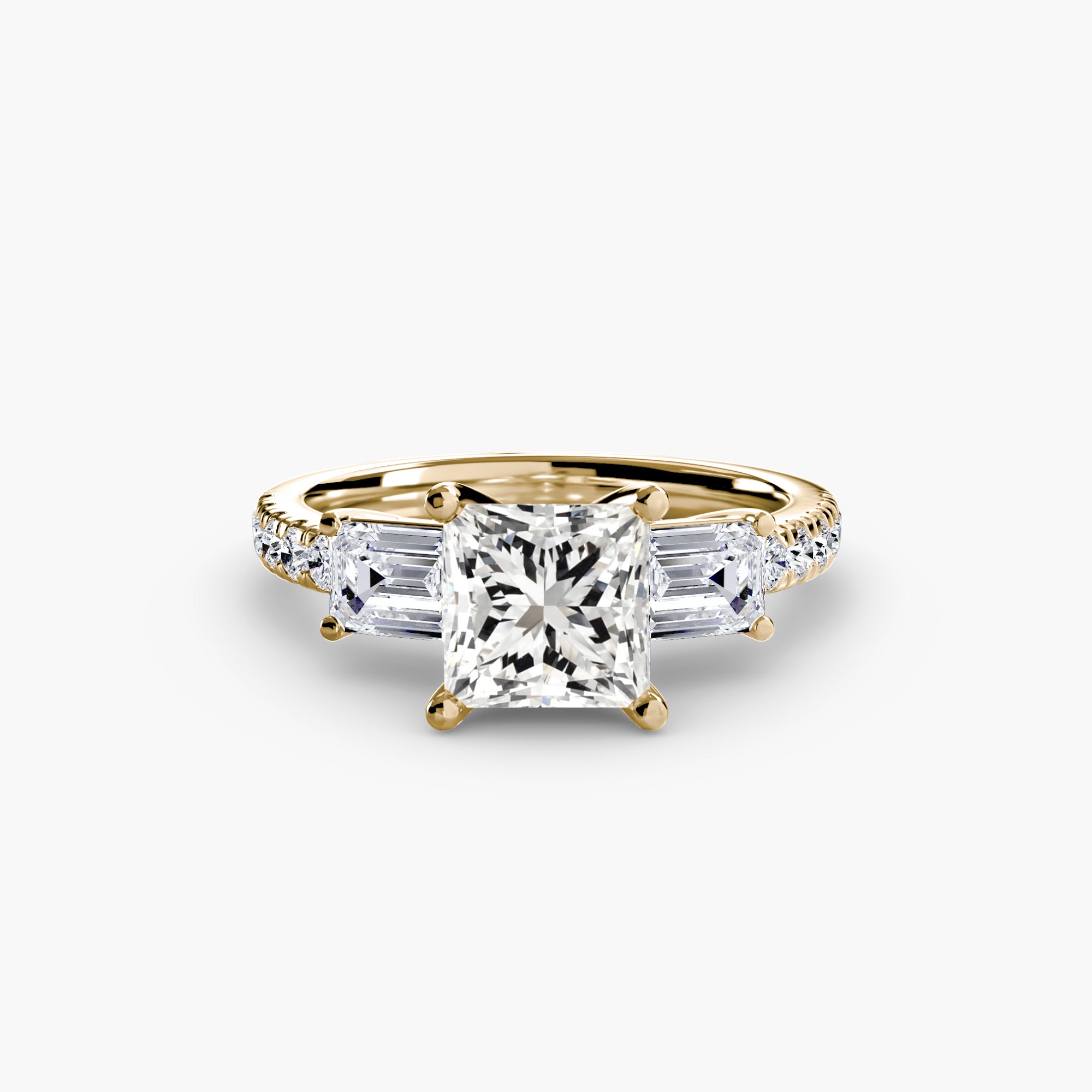 Pavé Trilogy Ring