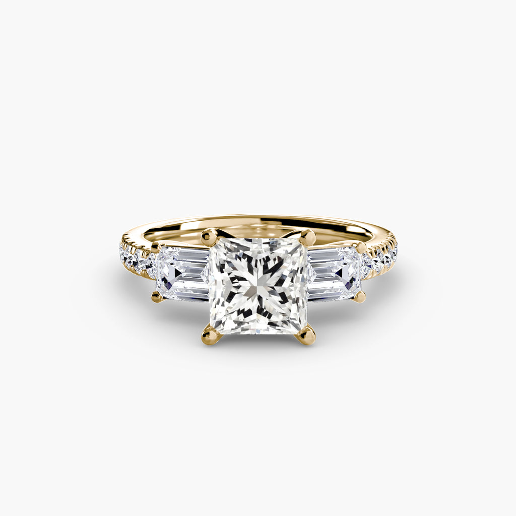 Pavé Trilogy Ring