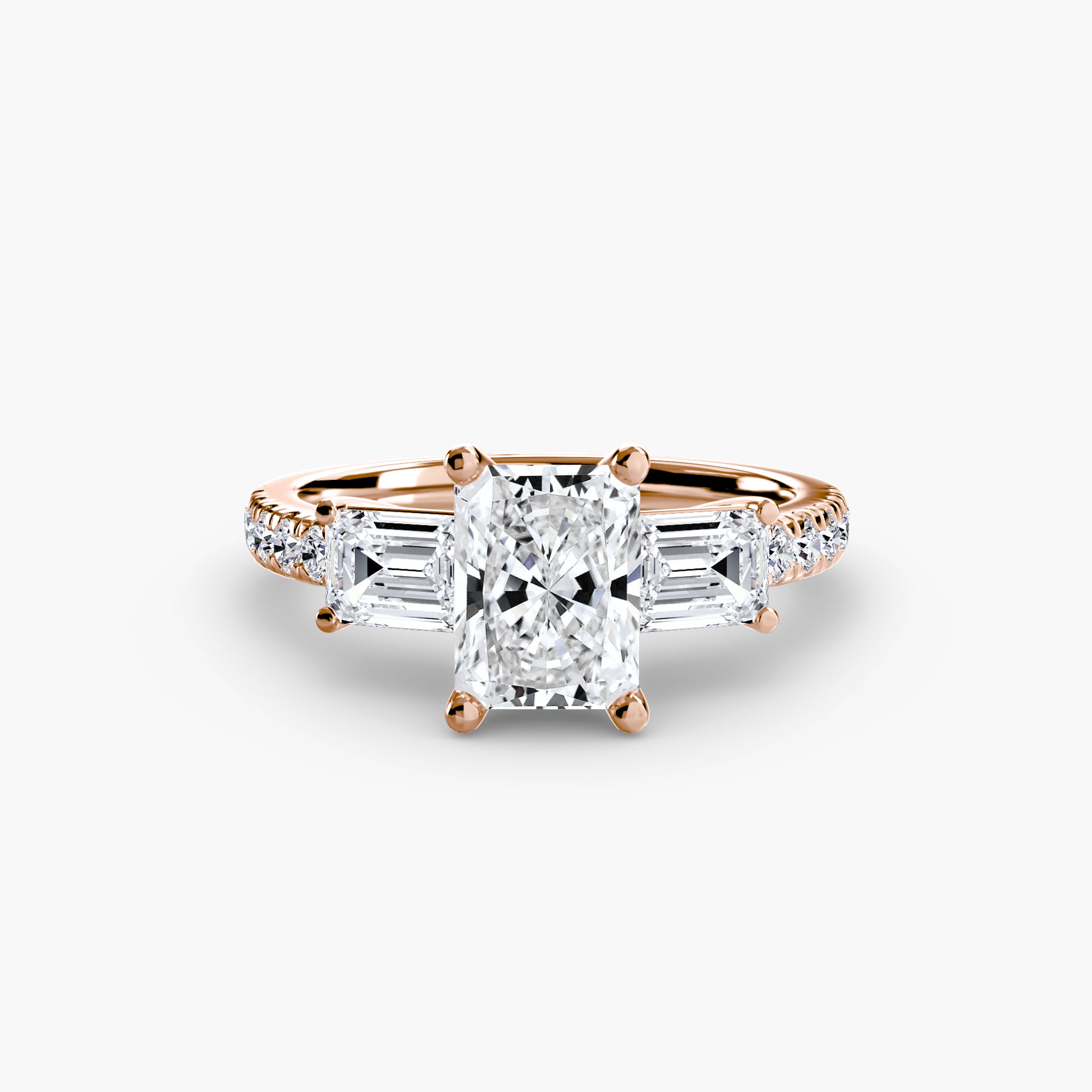Pavé Trilogy Ring