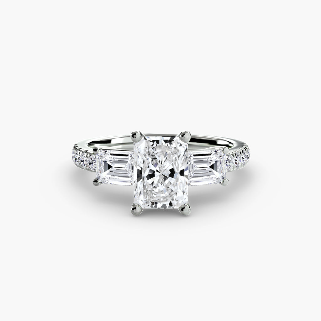 Pavé Trilogy Ring