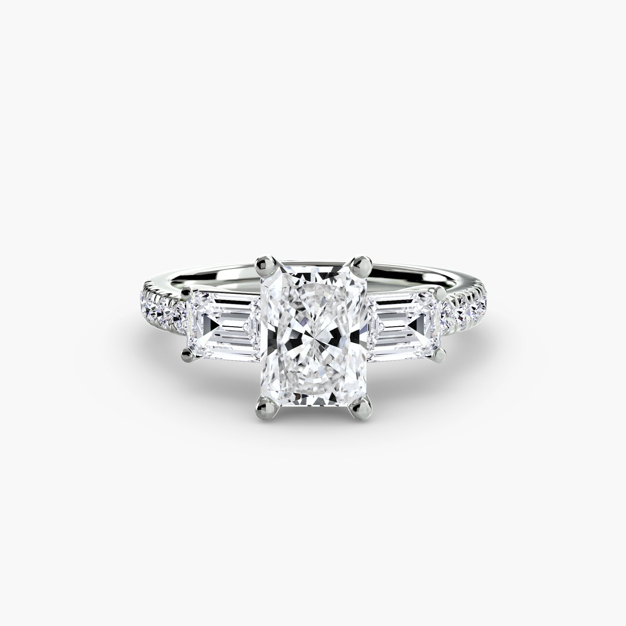 Pavé Trilogy Ring