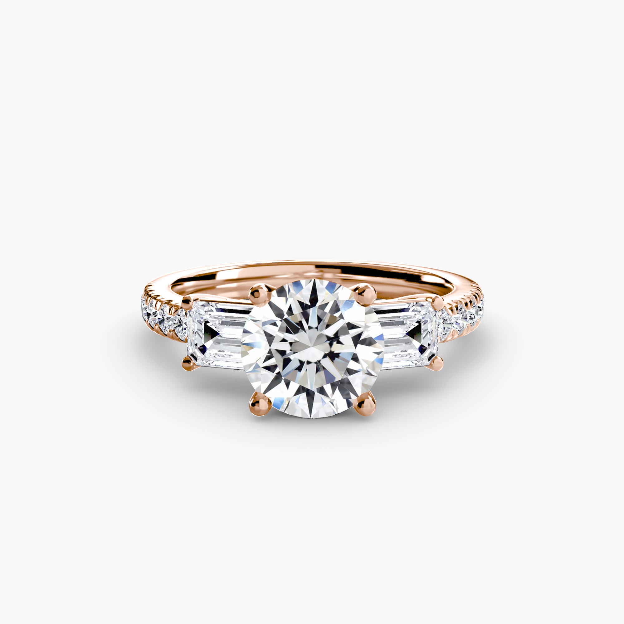 Pavé Trilogy Ring