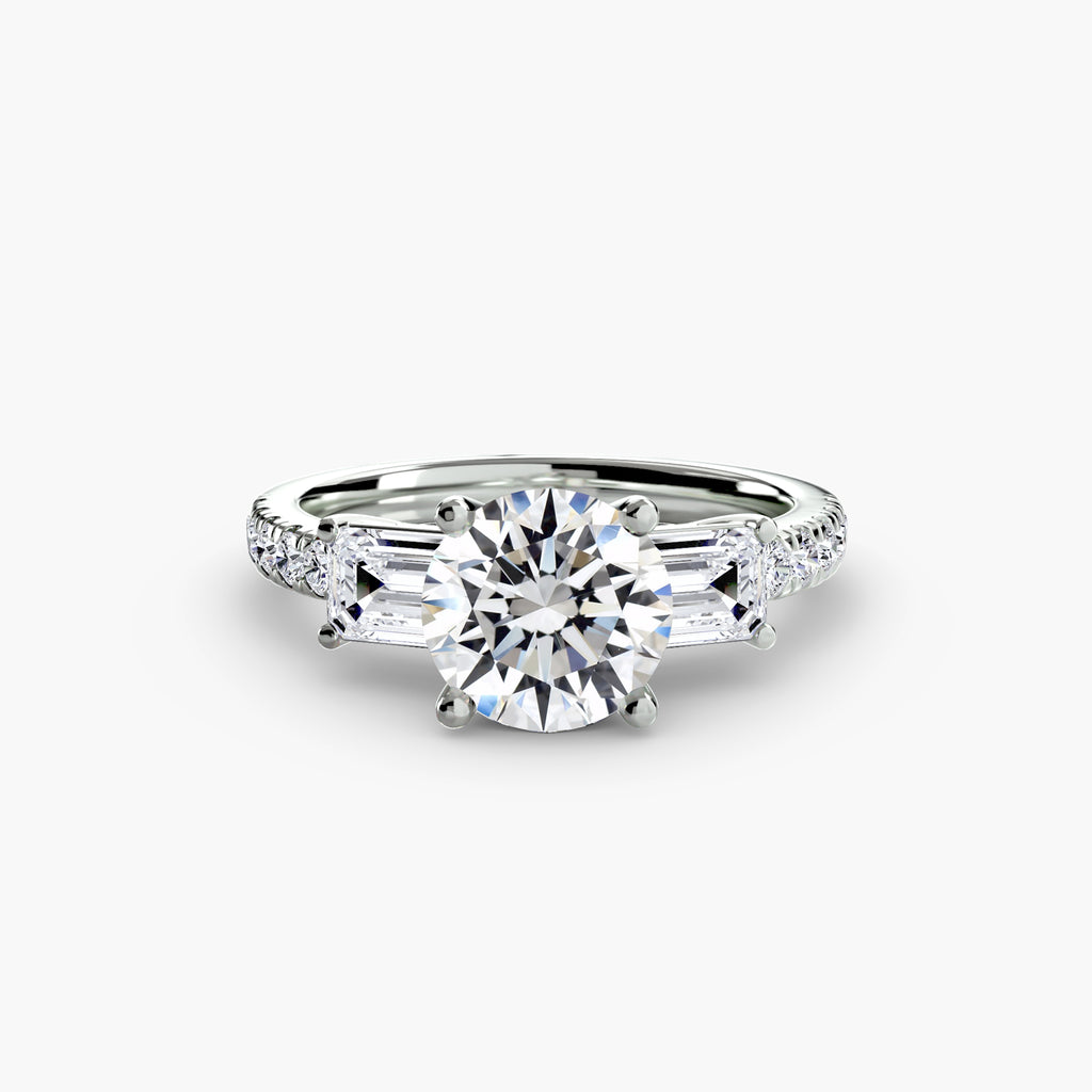 Pavé Trilogy Ring