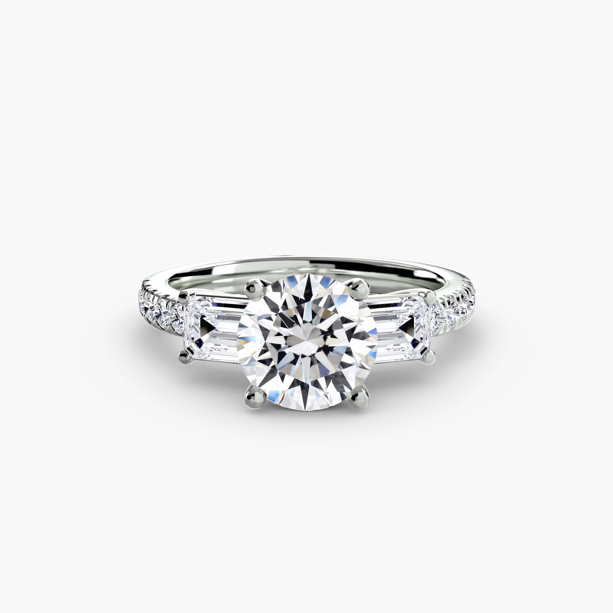Pavé Trilogy Ring
