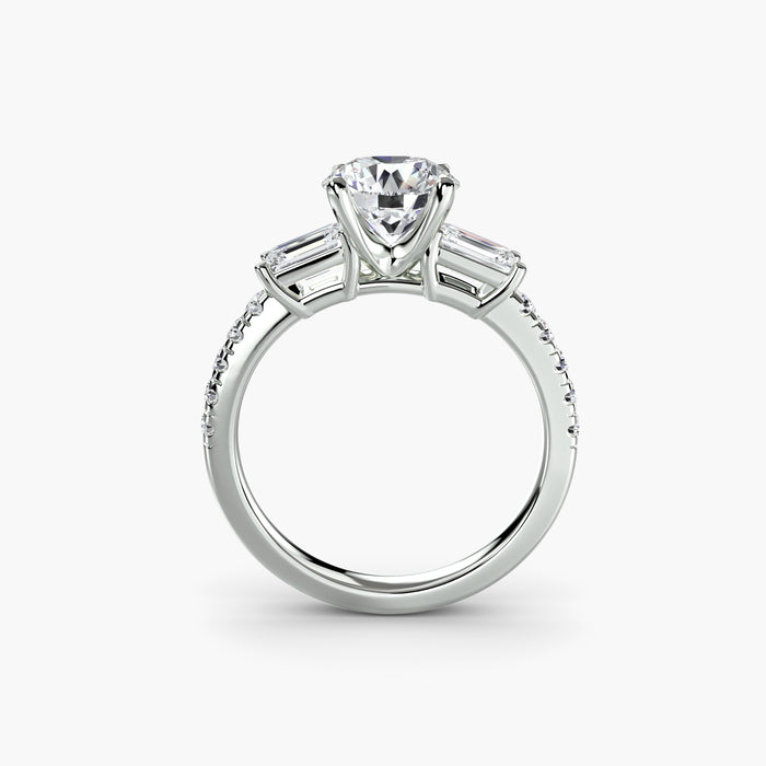 Pavé Trilogy Ring
