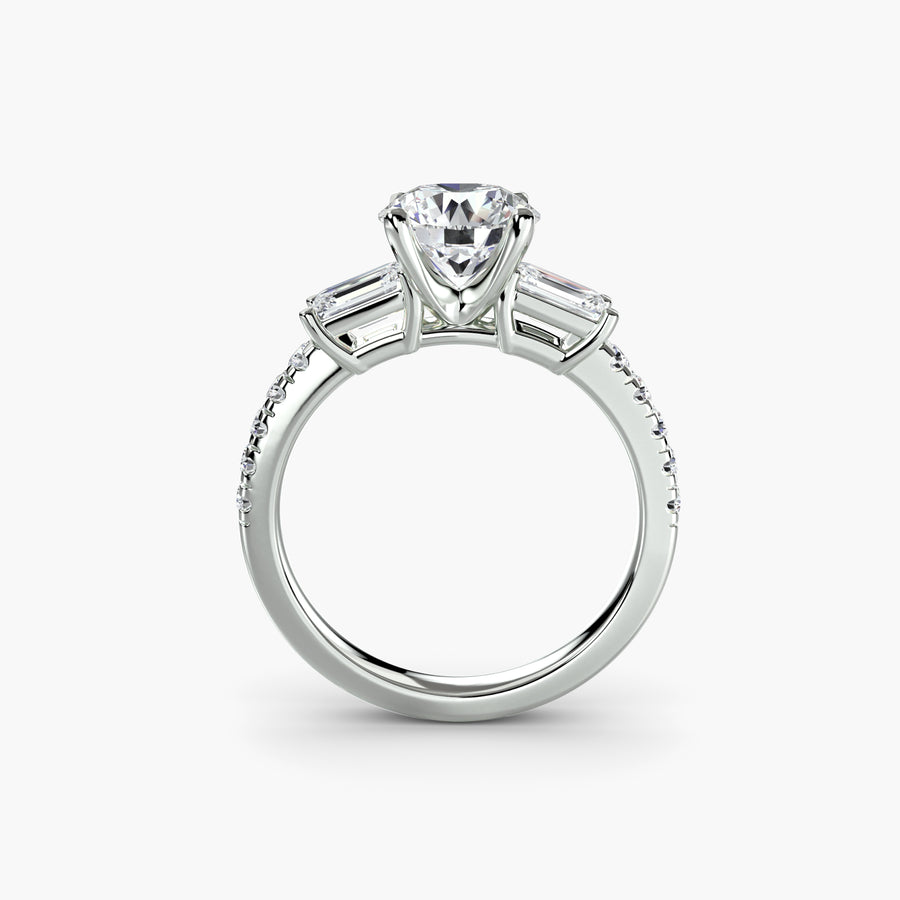 Pavé Trilogy Ring