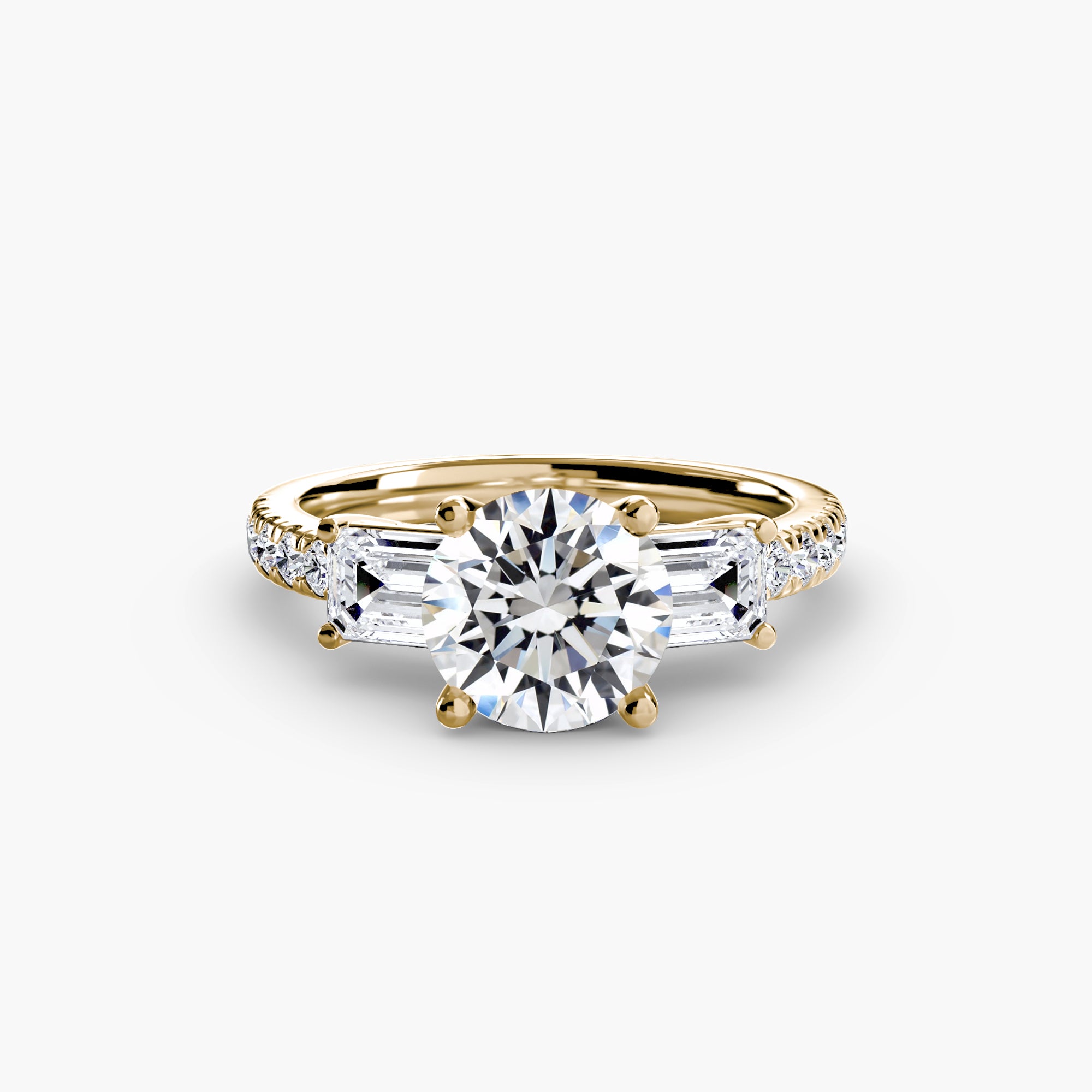 Pavé Trilogy Ring