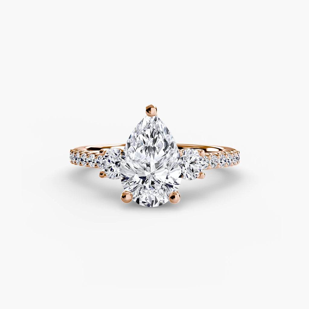 Pavé Trilogy Ring