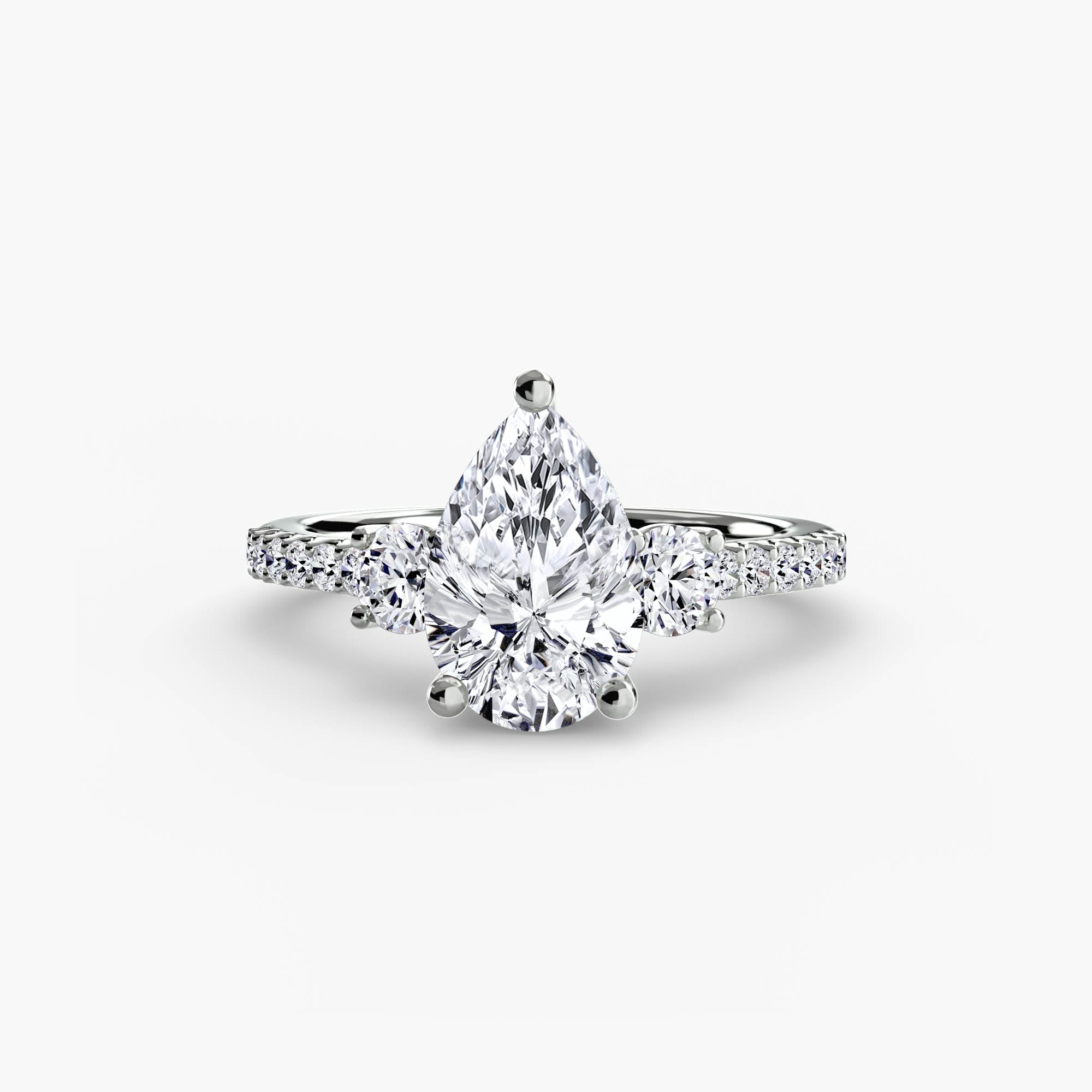 Pavé Trilogy Ring