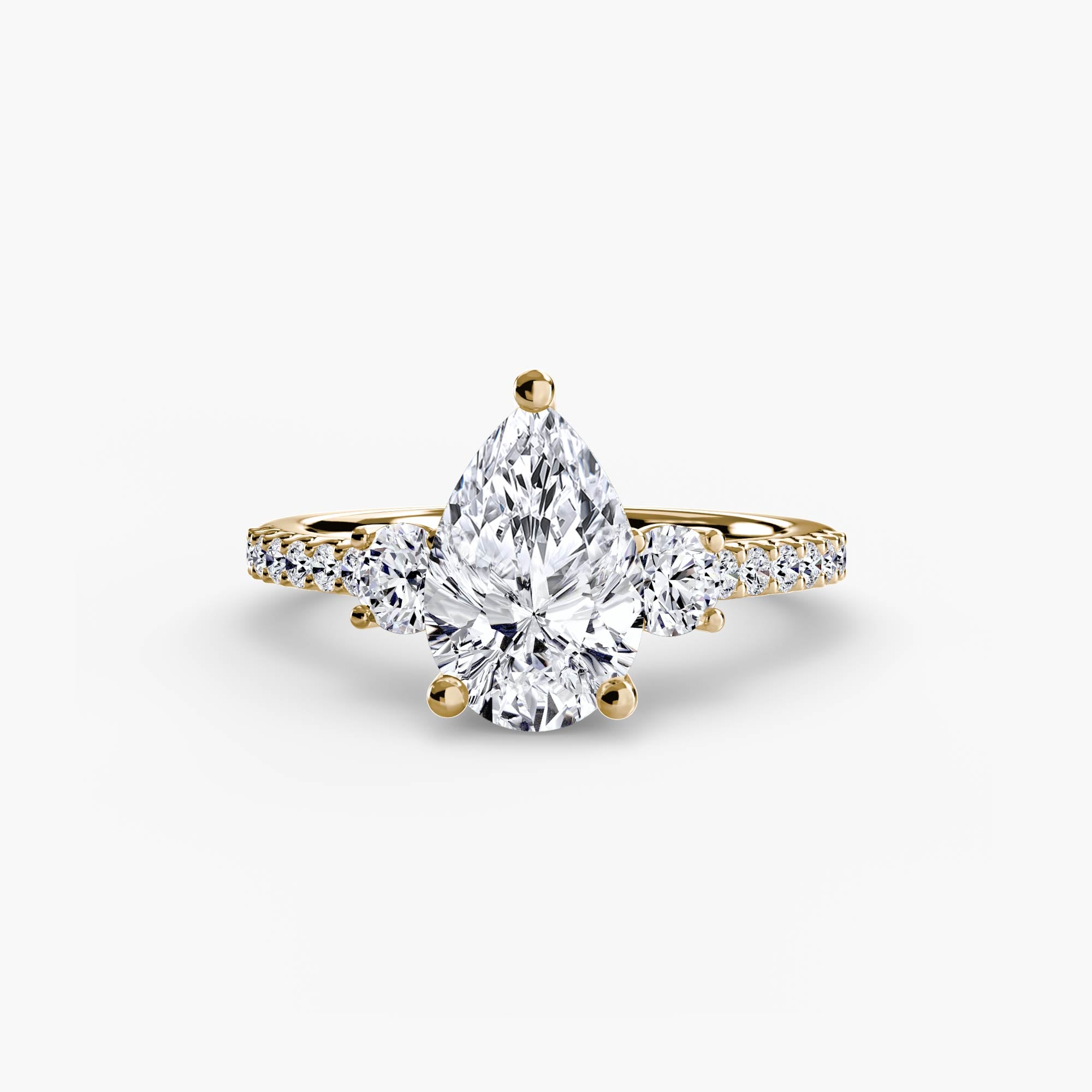 Pavé Trilogy Ring