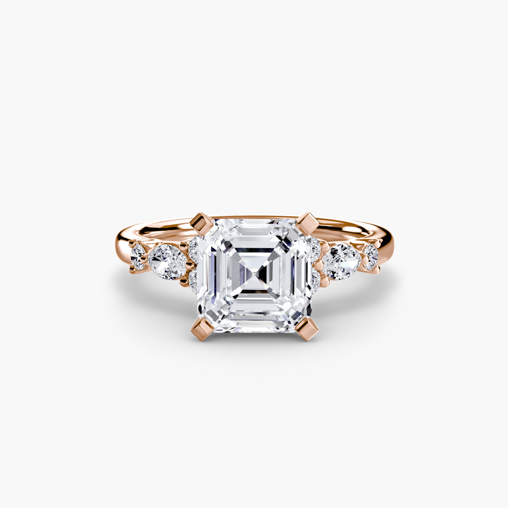 Floral Accent Solitaire