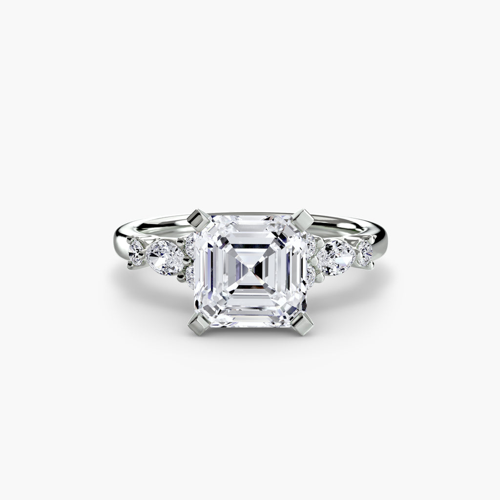 Floral Accent Solitaire