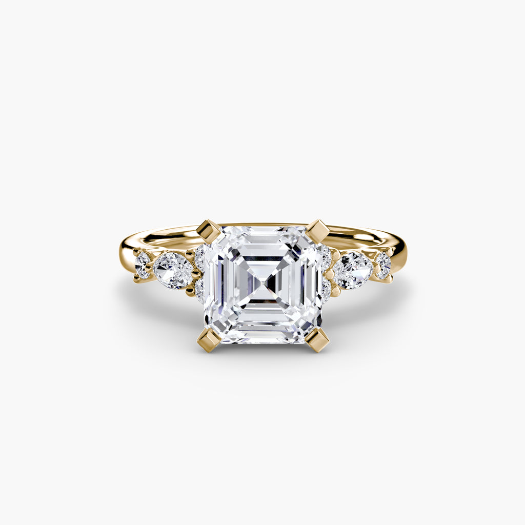 Floral Accent Solitaire