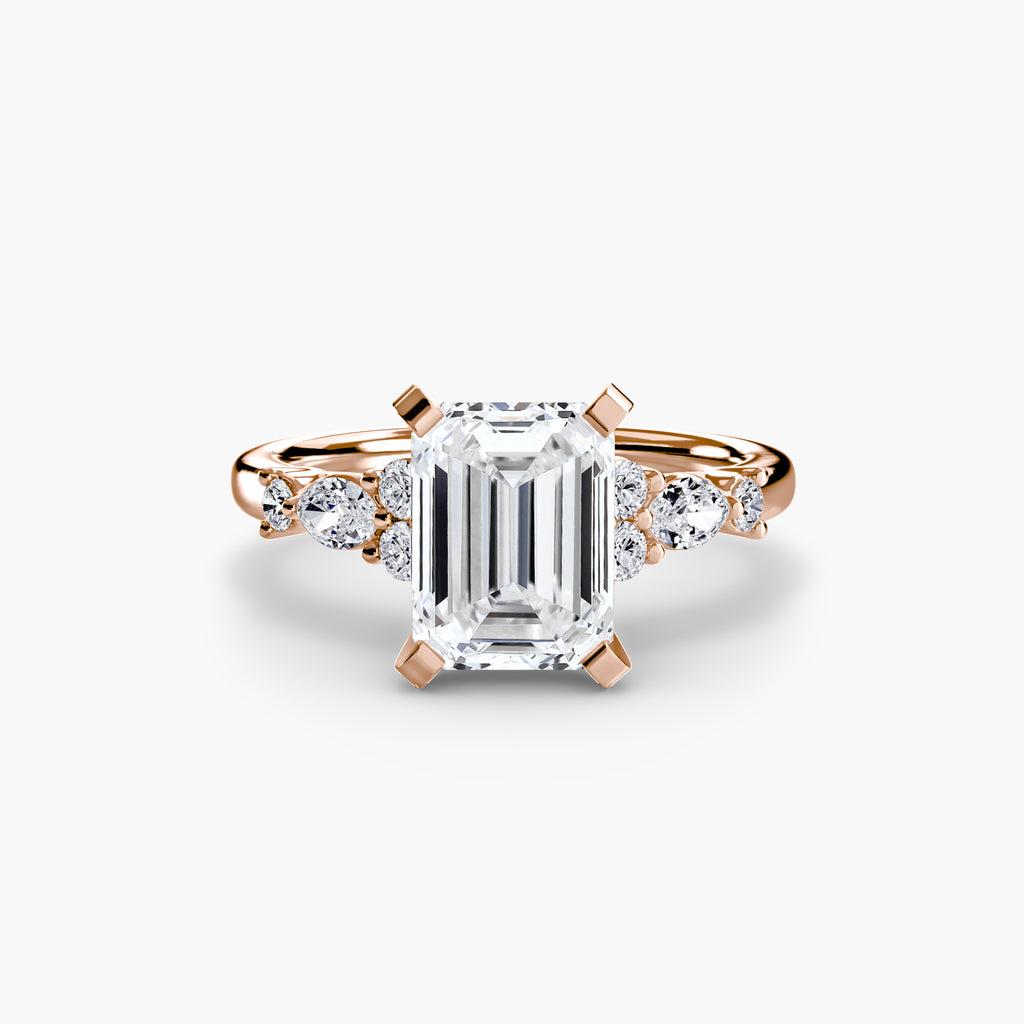 Floral Accent Solitaire