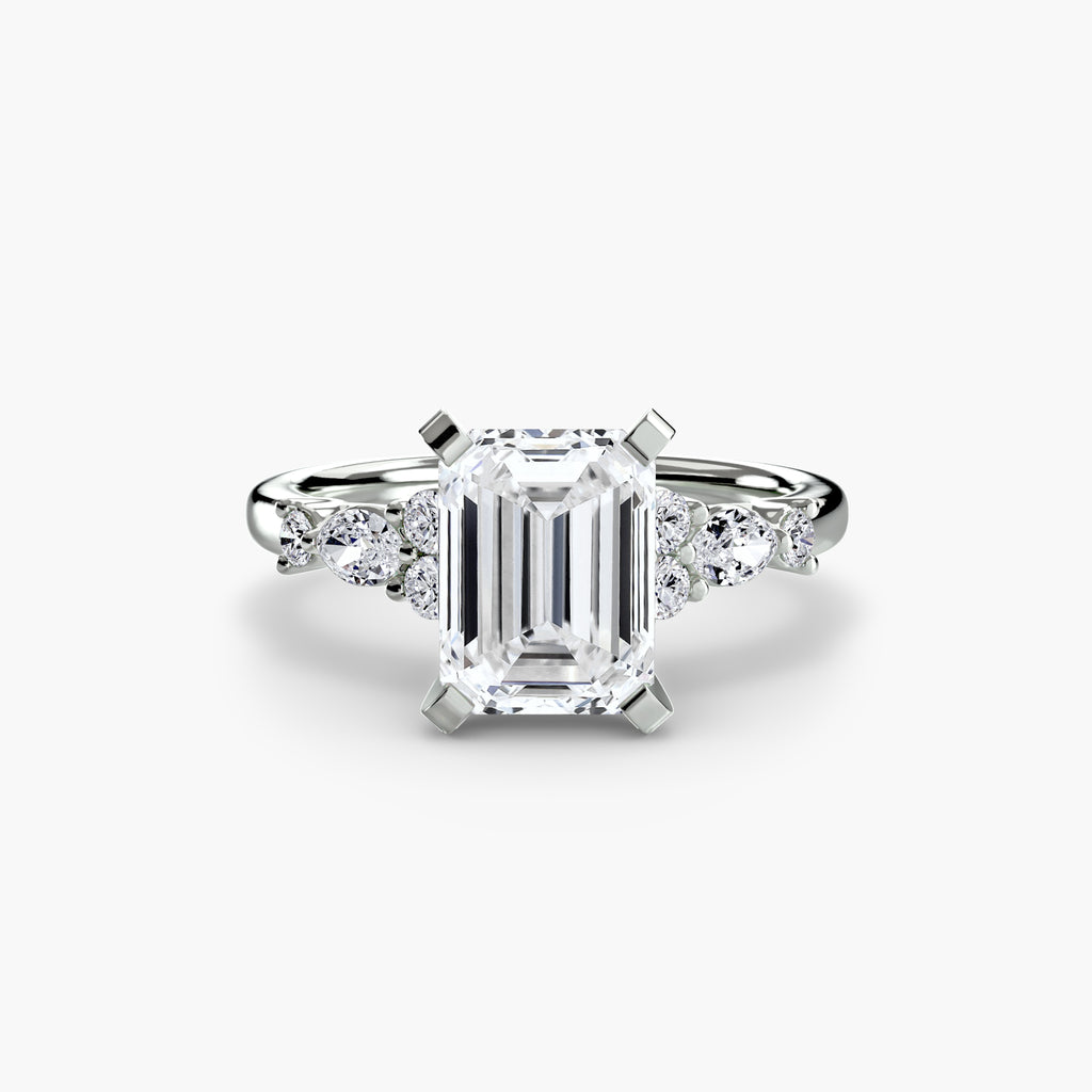Floral Accent Solitaire