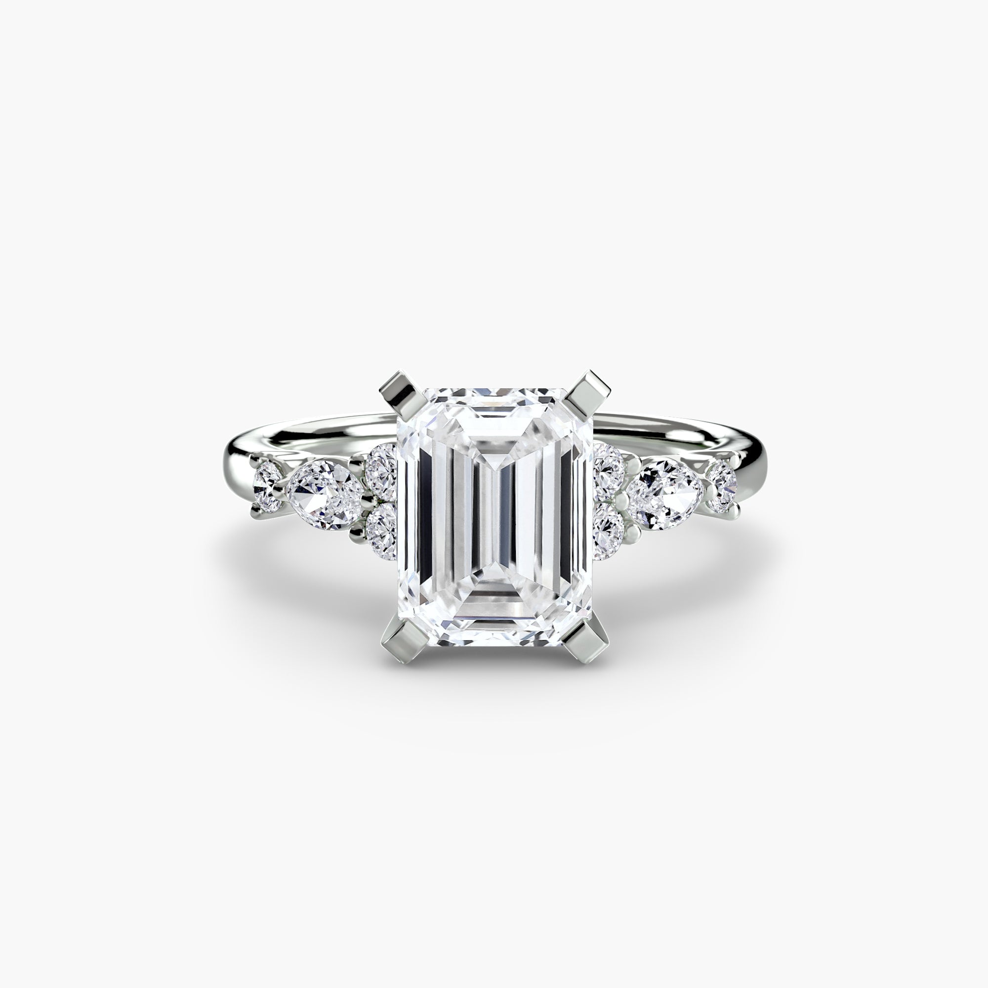Floral Accent Solitaire