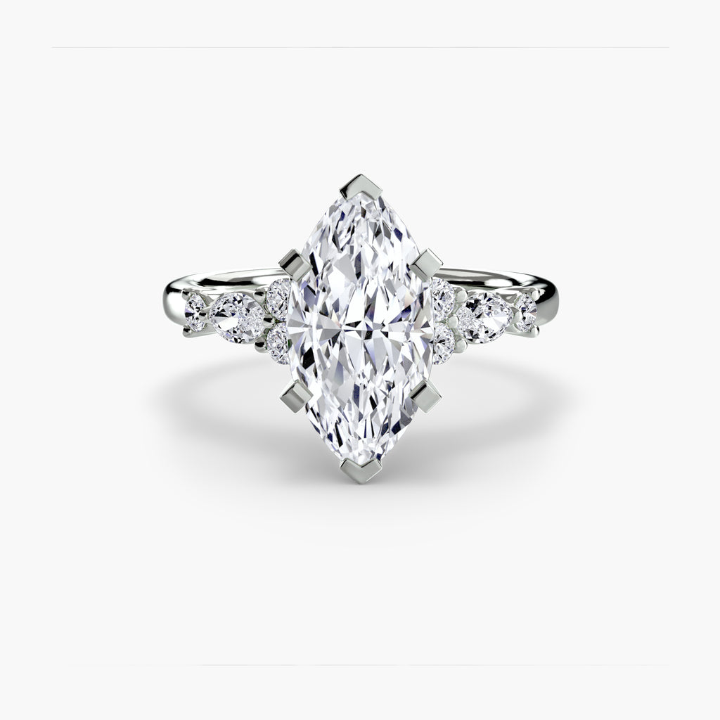 Floral Accent Solitaire