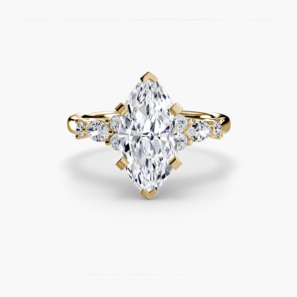 Floral Accent Solitaire