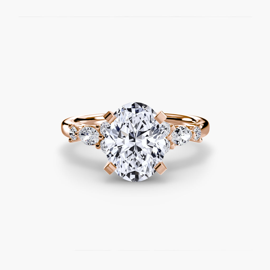 Floral Accent Solitaire