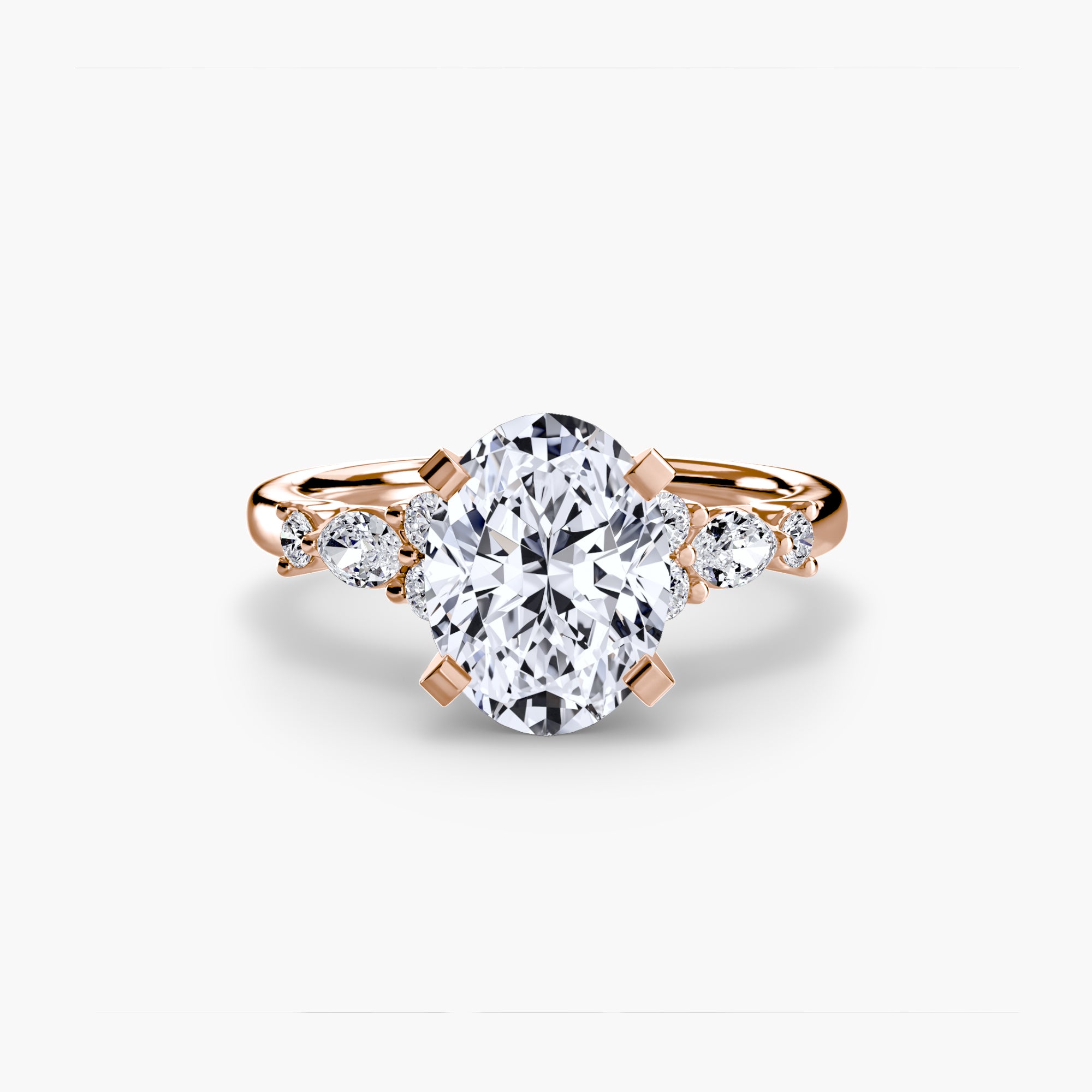 Floral Accent Solitaire