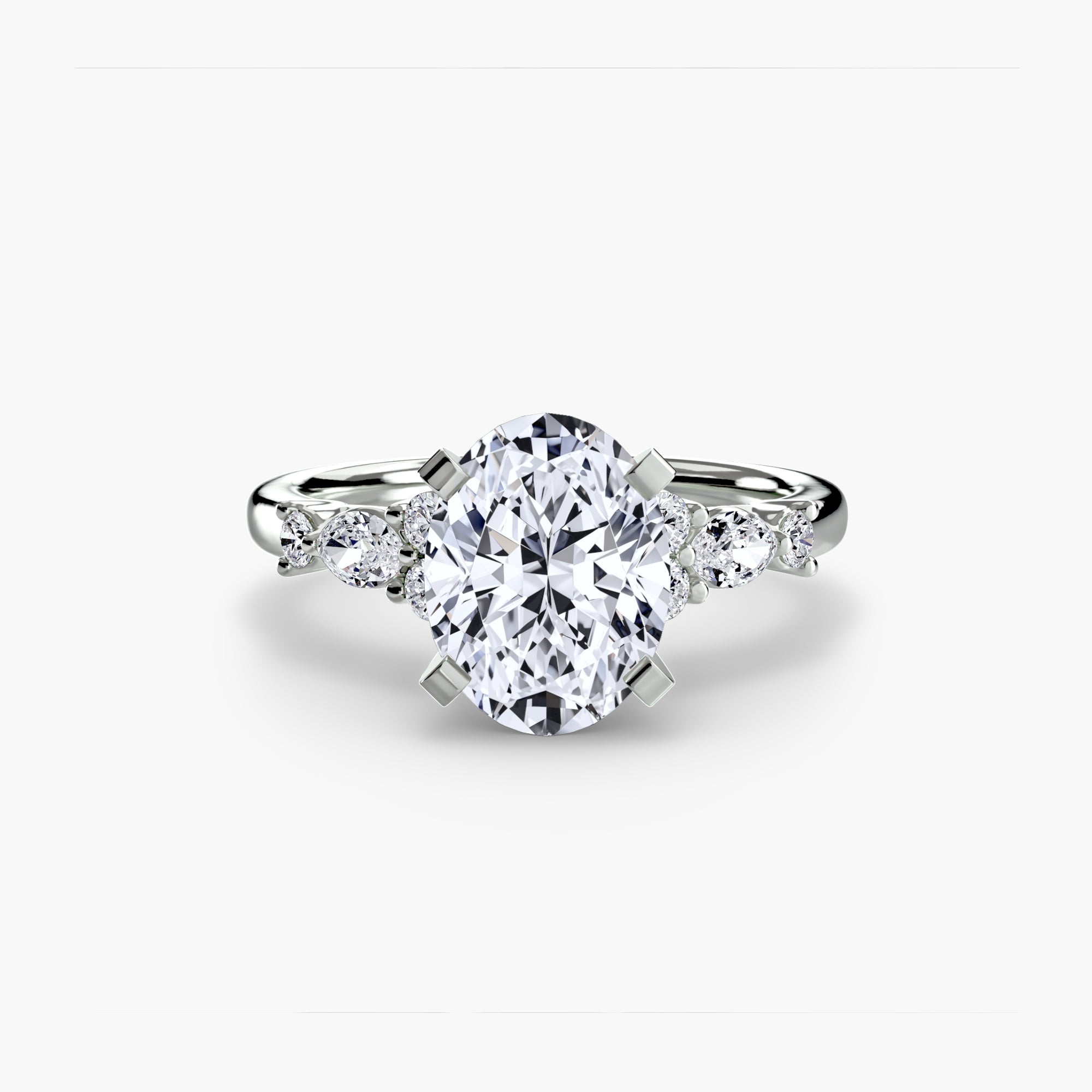 Floral Accent Solitaire