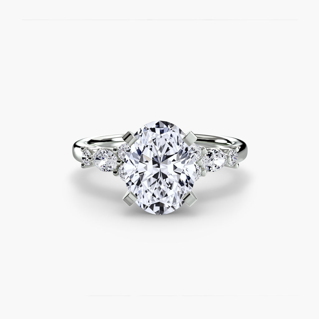 Floral Accent Solitaire