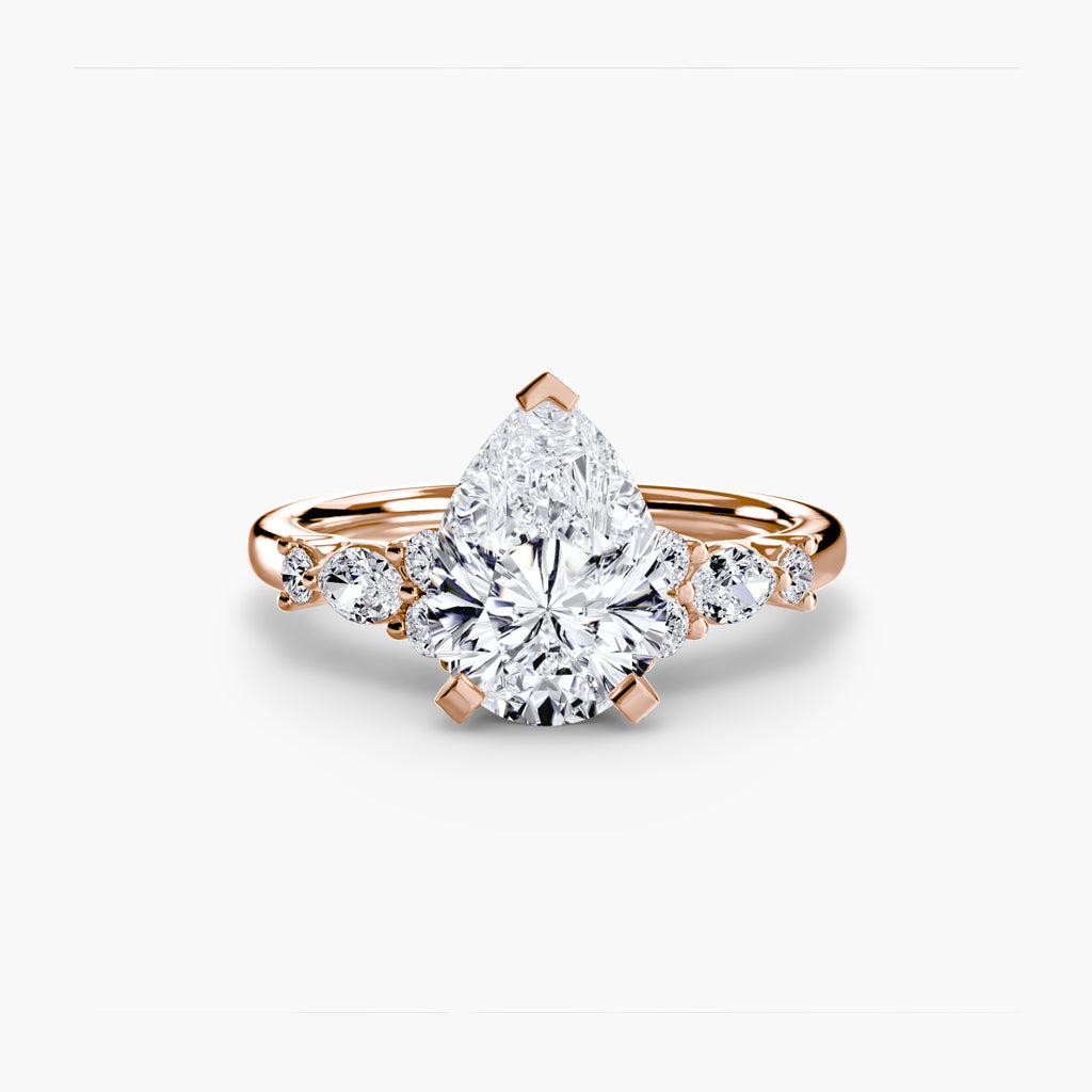 Floral Accent Solitaire