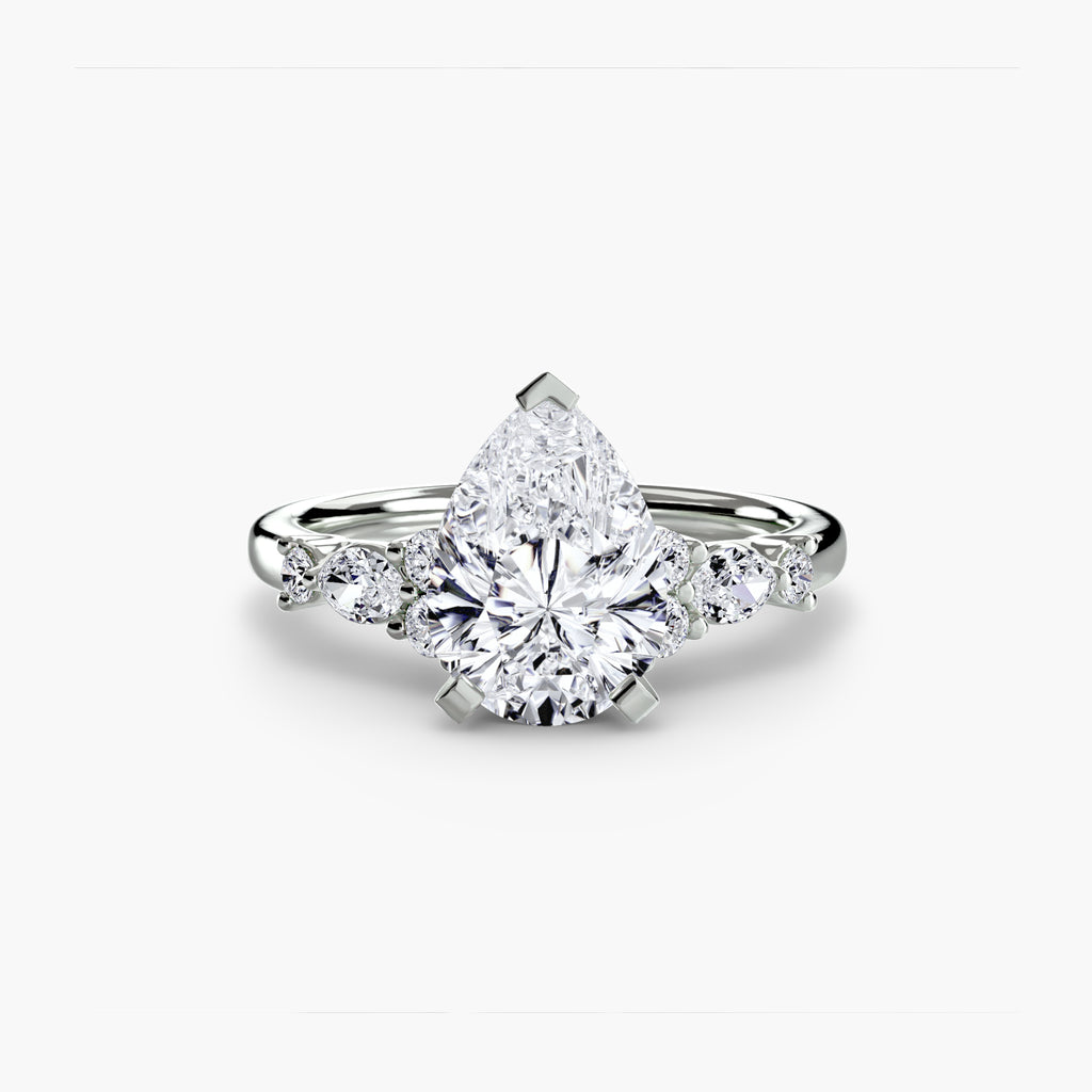 Floral Accent Solitaire